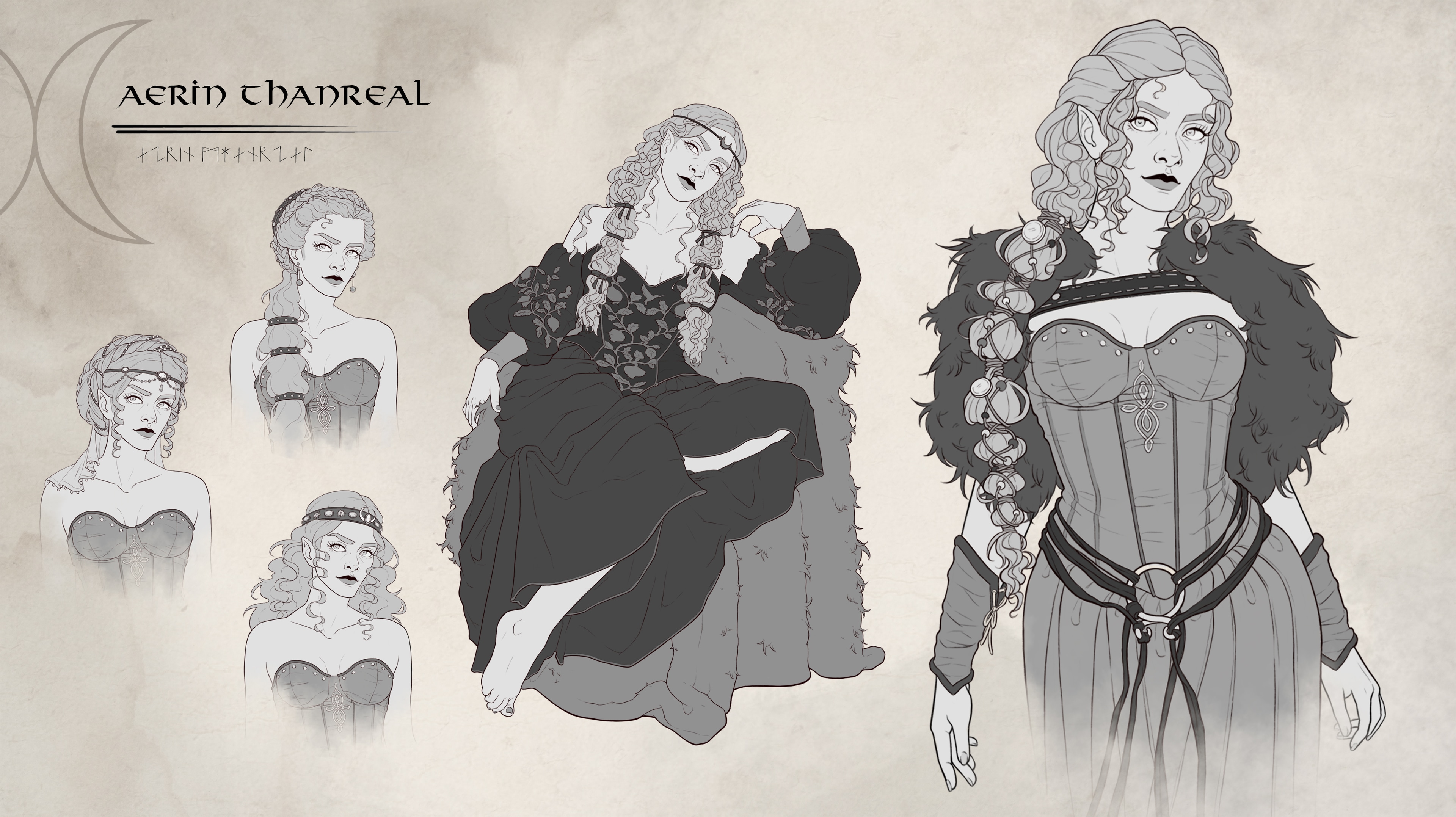 Aerin et Lorcàn par Andrea Alexane
