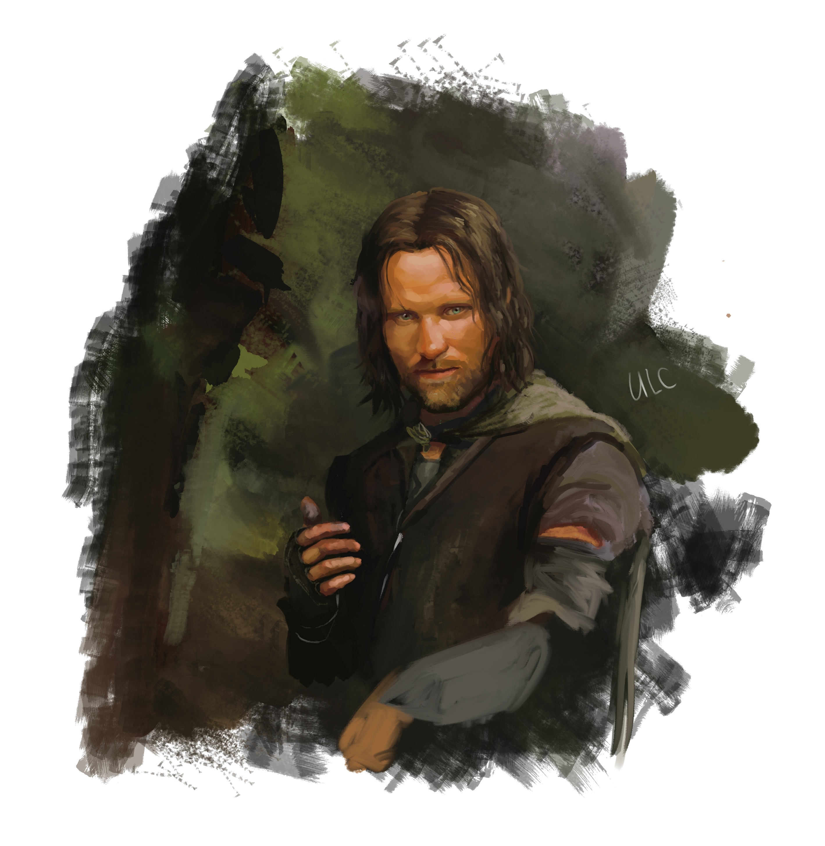 Aragorn fast sketch par Moscardino