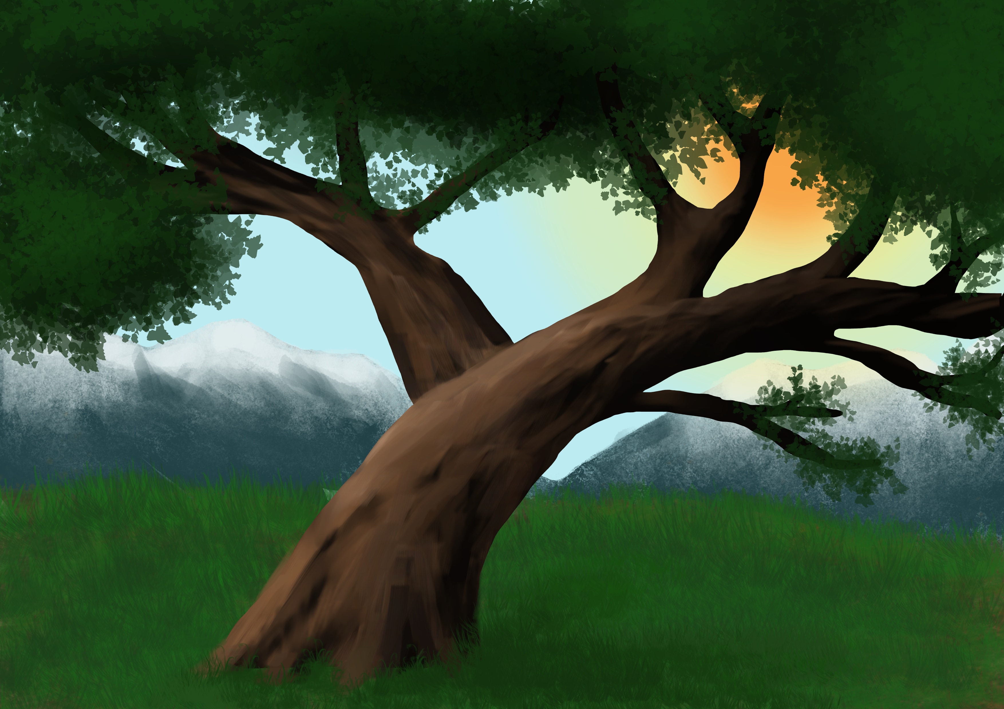 arbre en montagne par PiLuc