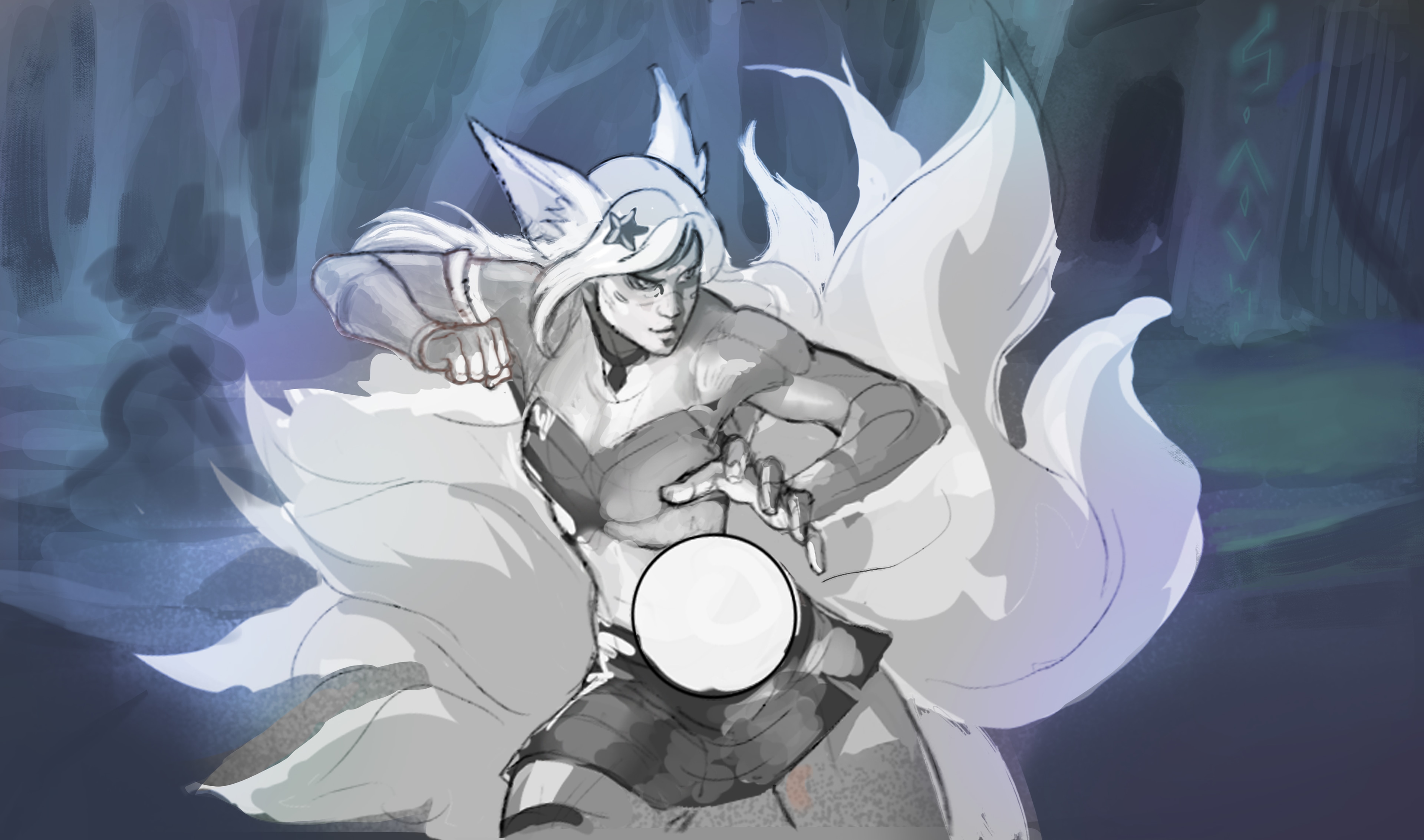 Ahri K/da fan art par Ma'ari