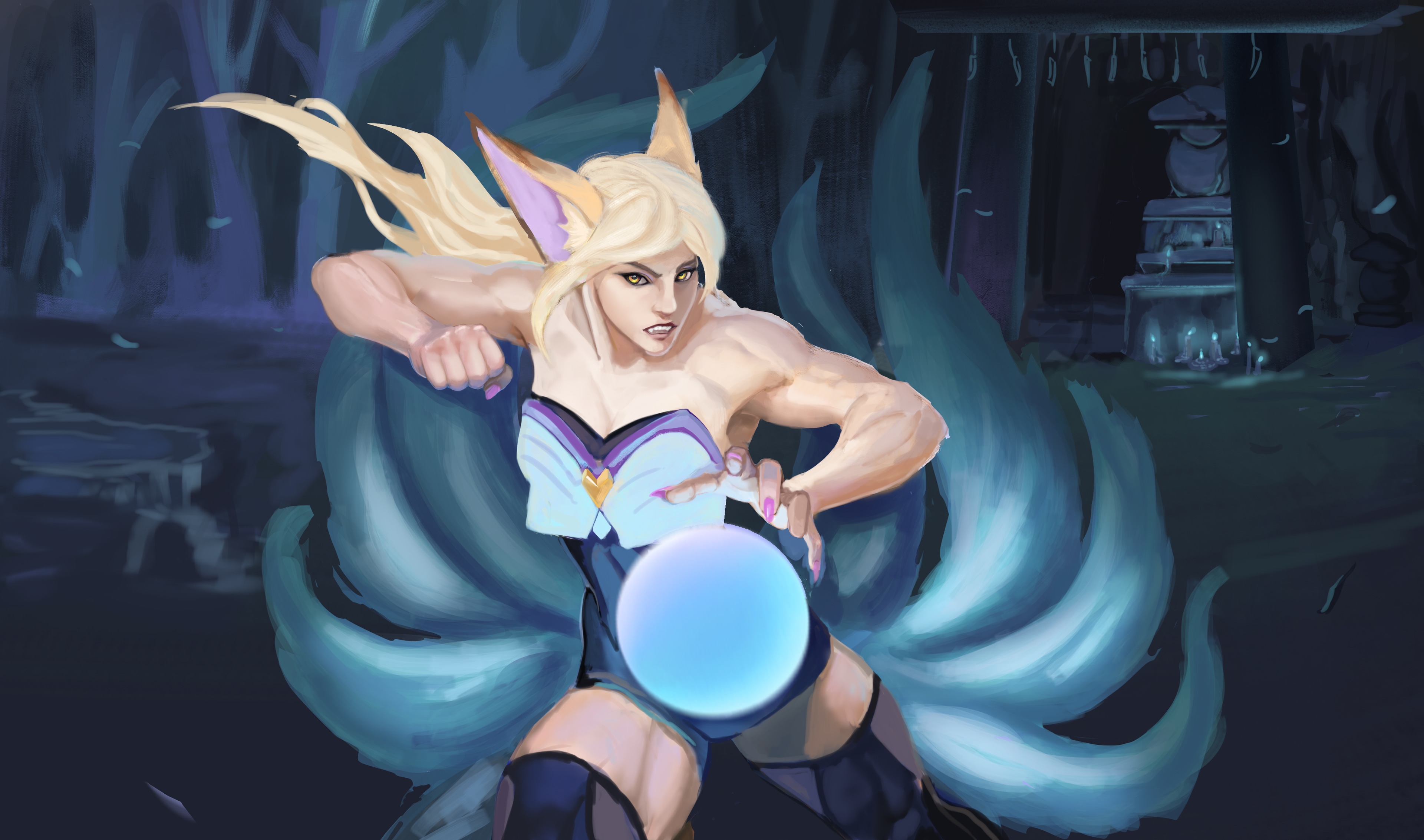 Ahri K/da fan art par Ma'ari