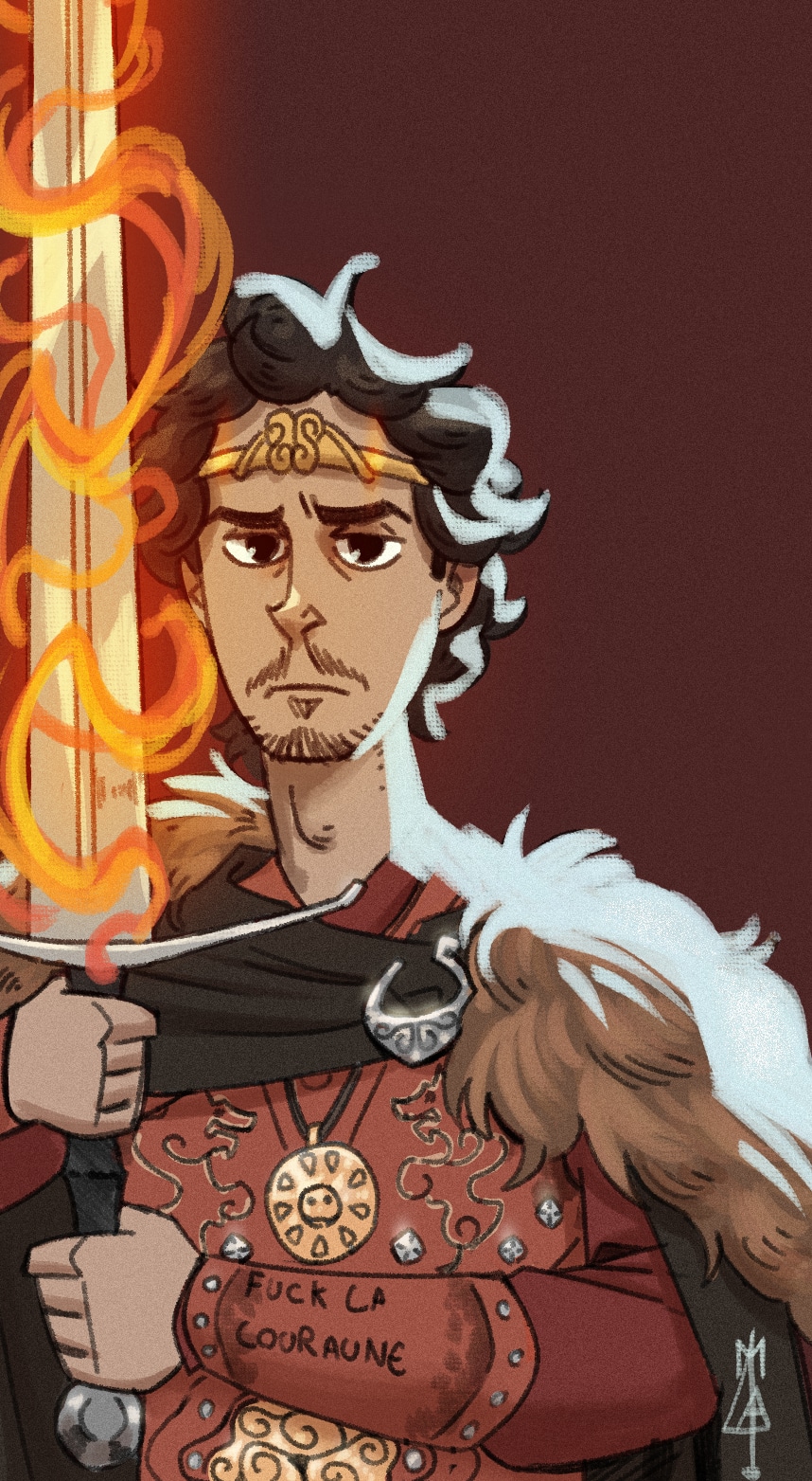 Arthure pendrafon fan art du meillieur roi de bretagne par dippiz