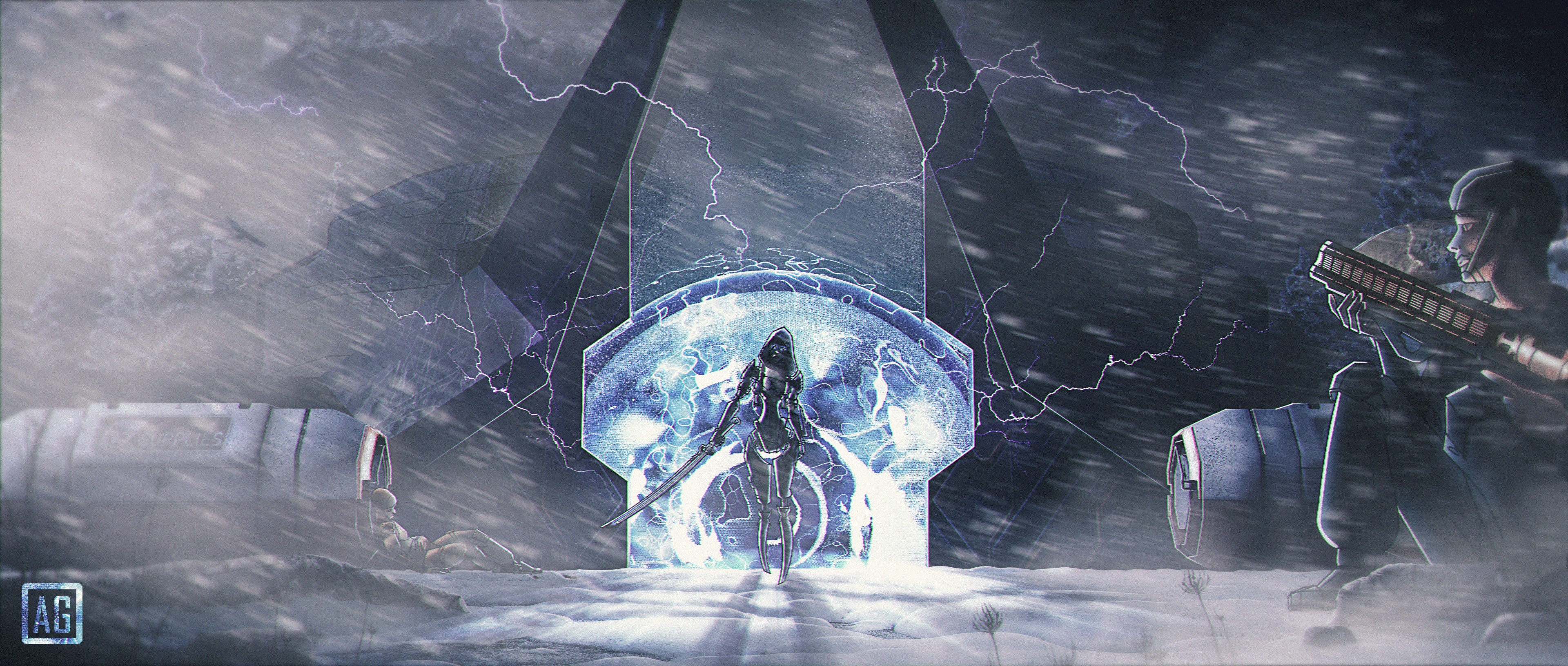 Fan art ASH : Apex Legends par AidanGouguenheim
