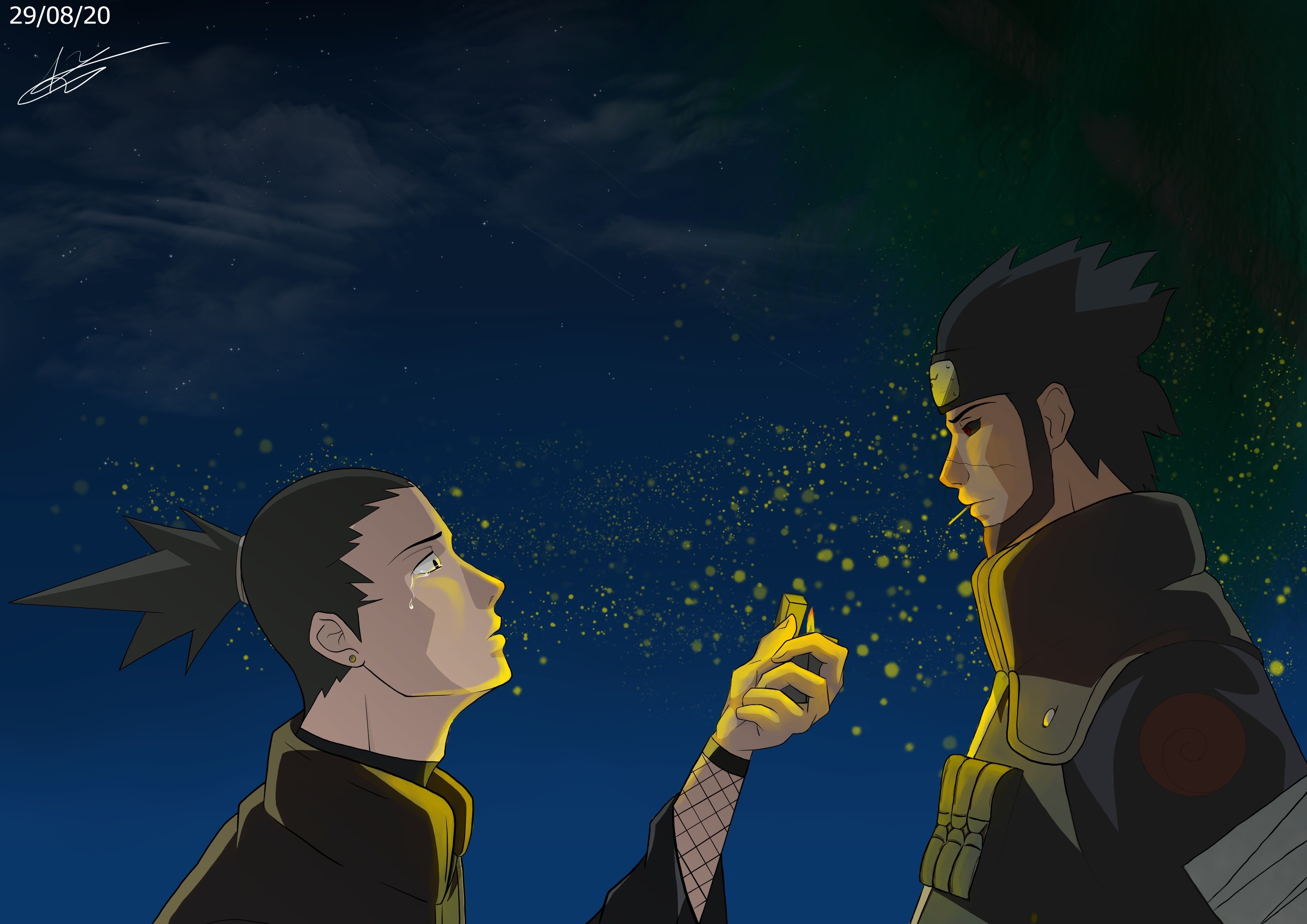 Asuma et Shikamaru1 par Arekku