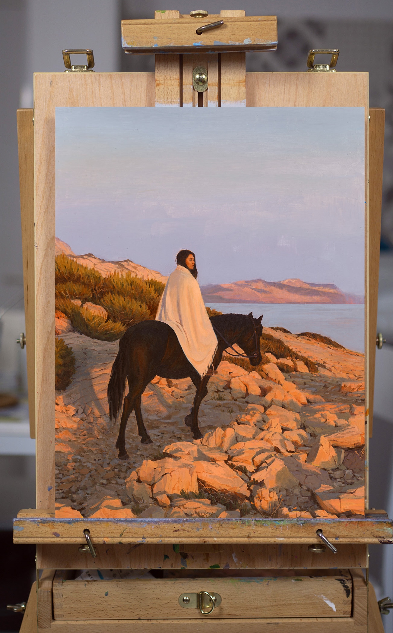 Au bord du soleil couchant par Mael OH