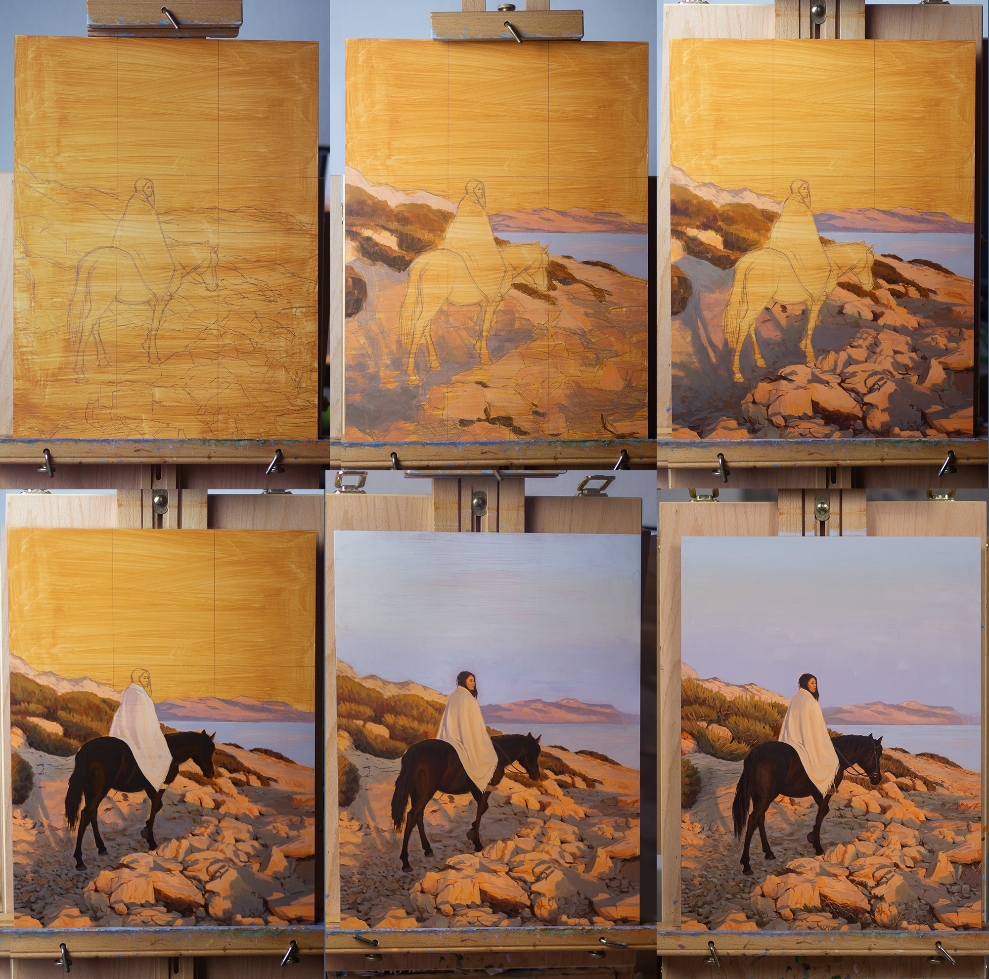 Au bord du soleil couchant par Mael OH