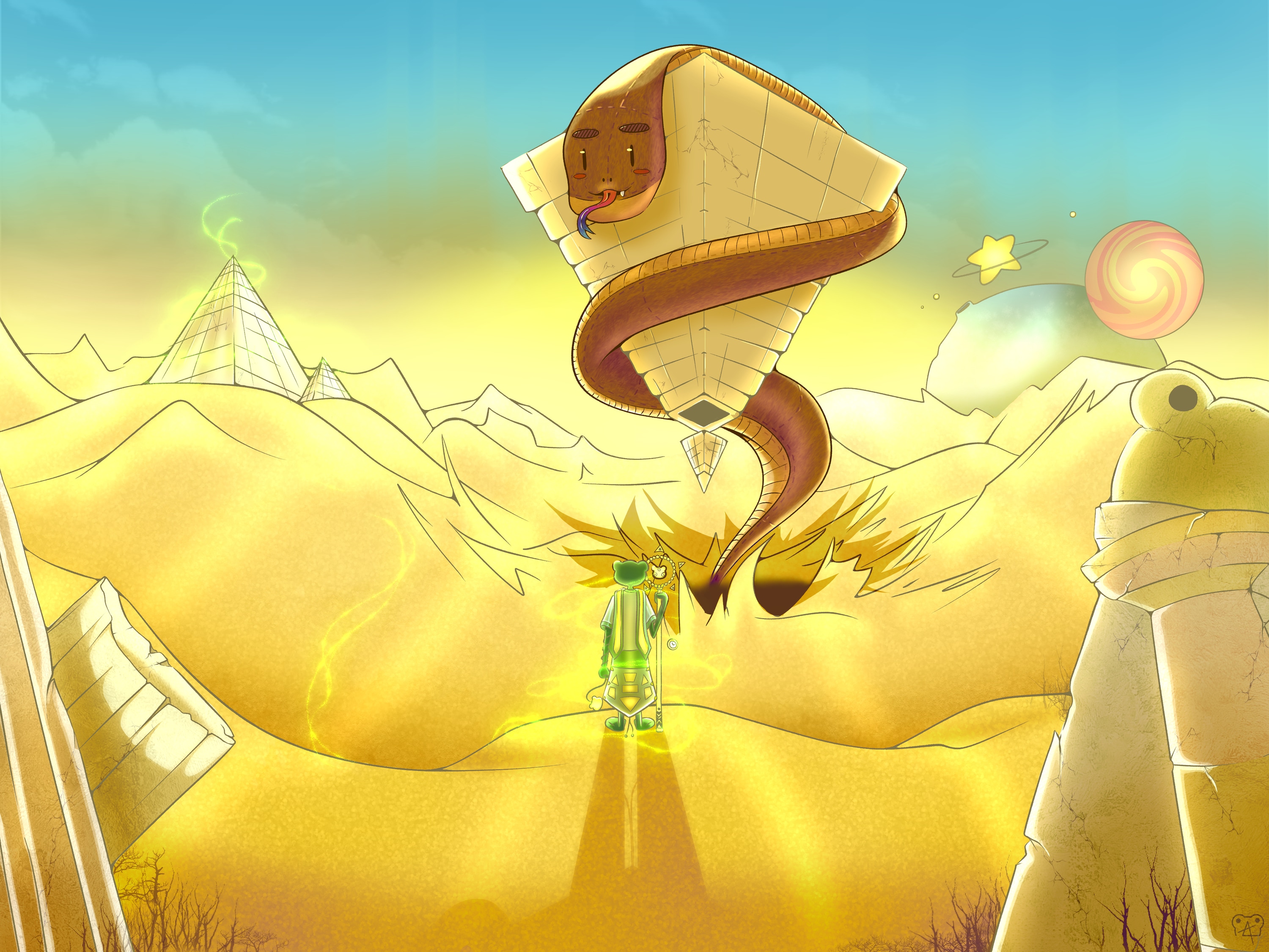 balthazar et la conquête de la pyramide inversée par Angelito.lrt