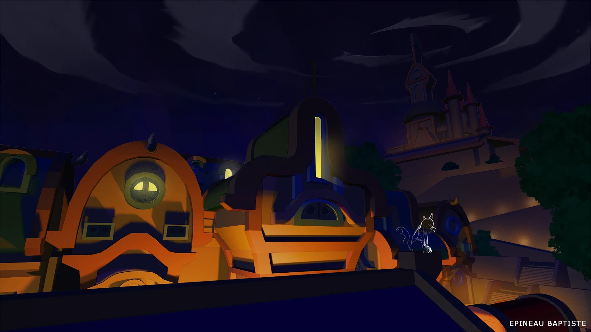 chateaux de nuit par BaptisteEpineau