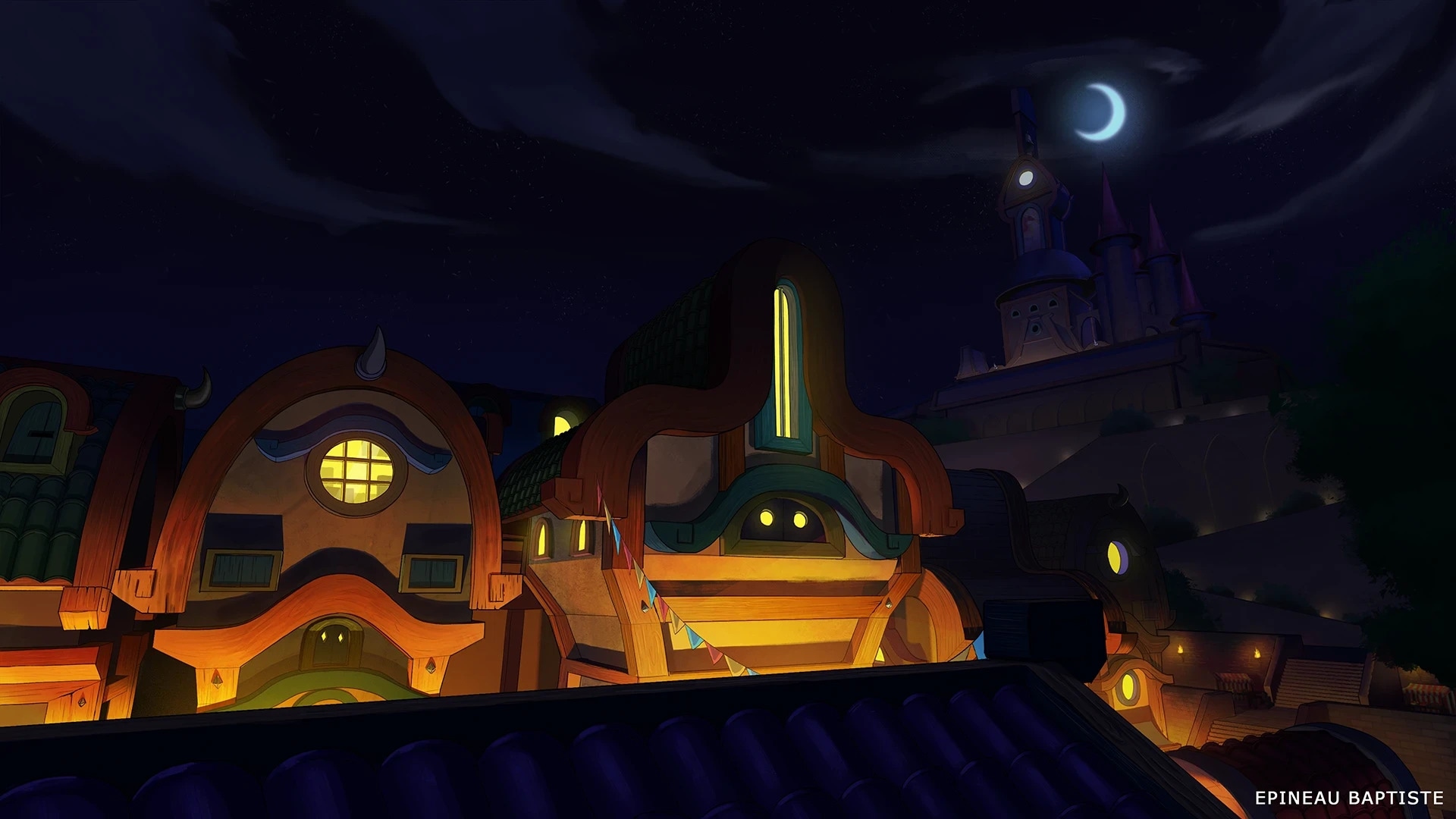 chateaux de nuit par BaptisteEpineau