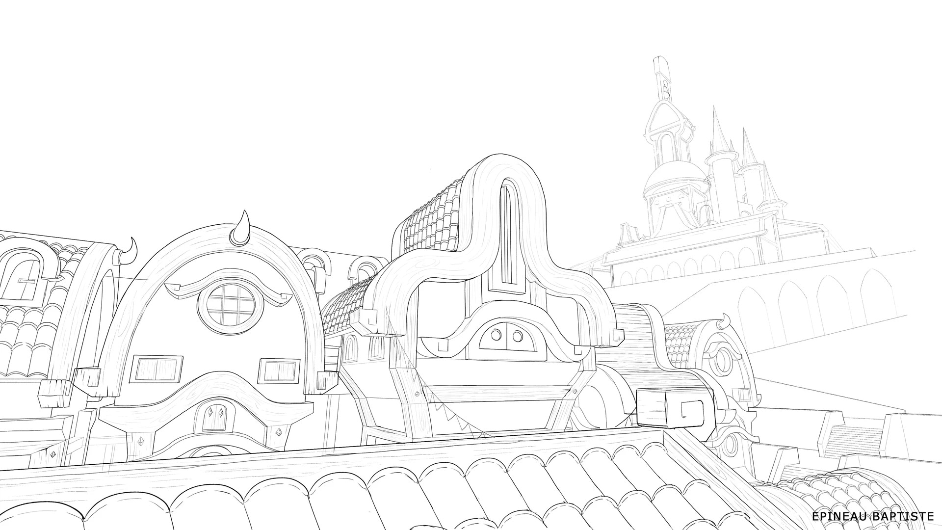 chateaux de nuit par BaptisteEpineau