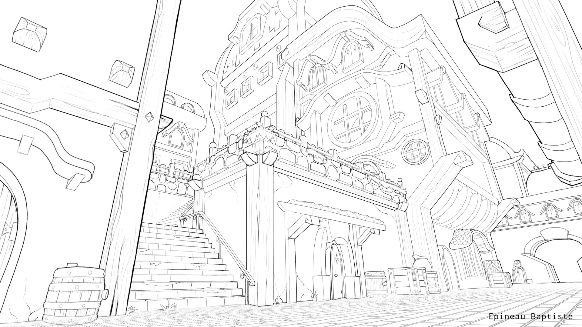 décors "la fuite de l'agneau par BaptisteEpineau