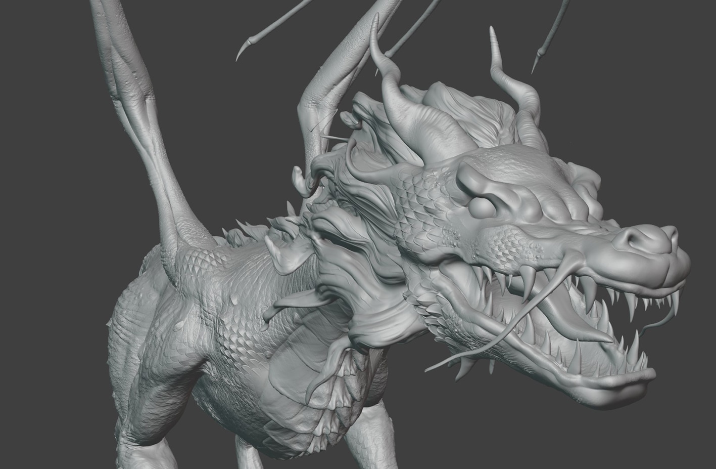 Dragon sculpting par Vanhou