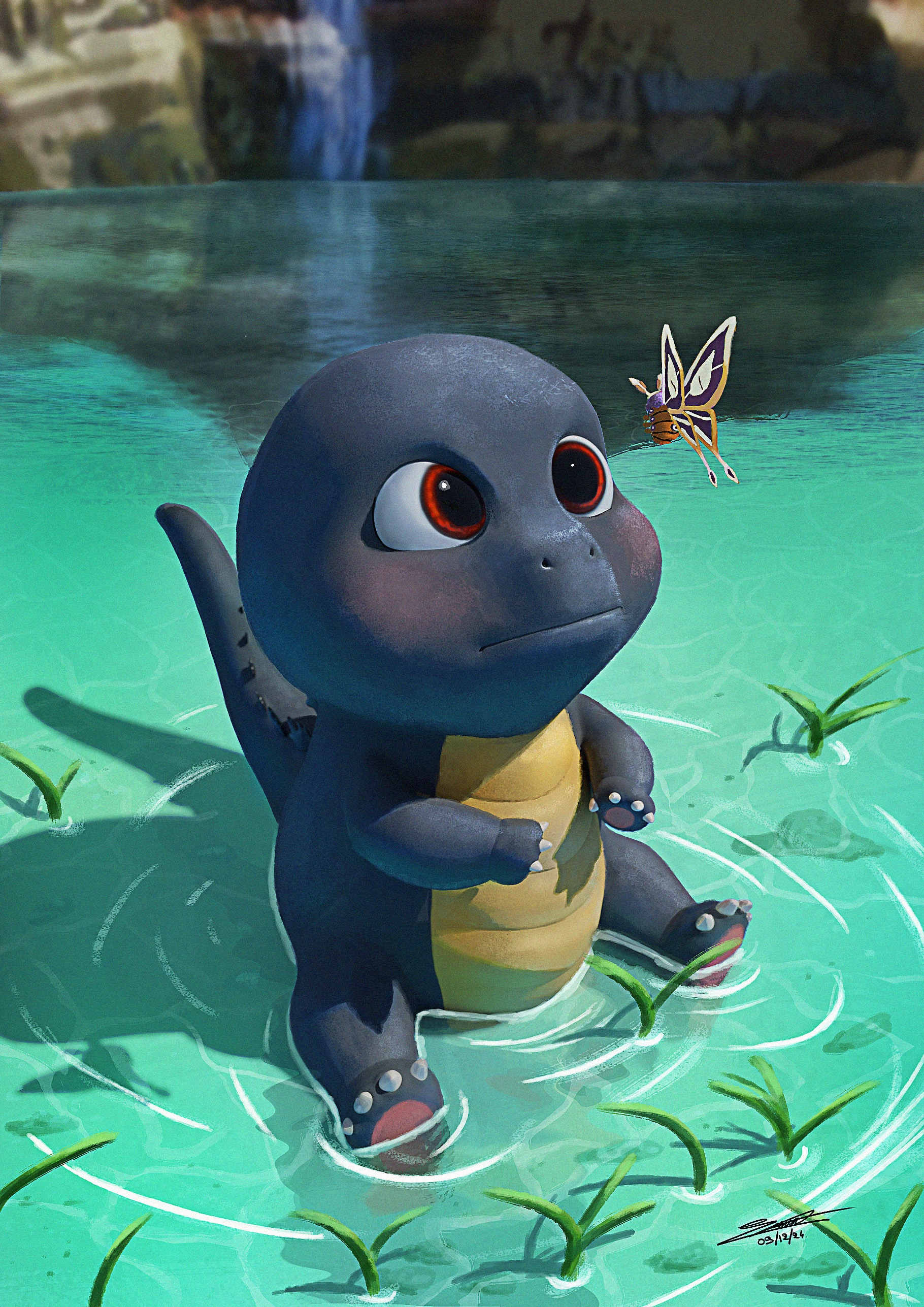 Bébé Godzilla par Lyndoriel