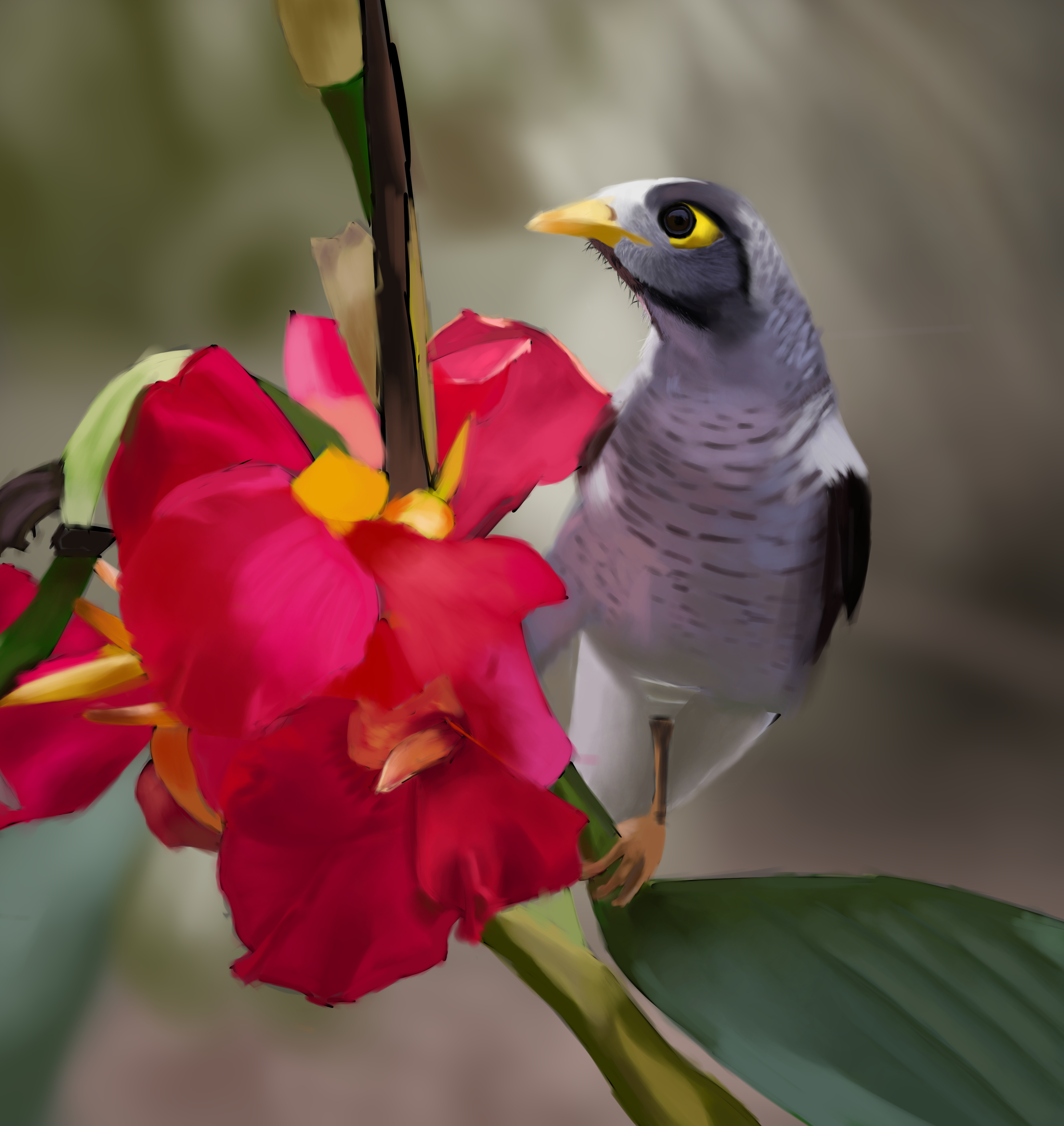 Bird and flower par gunt