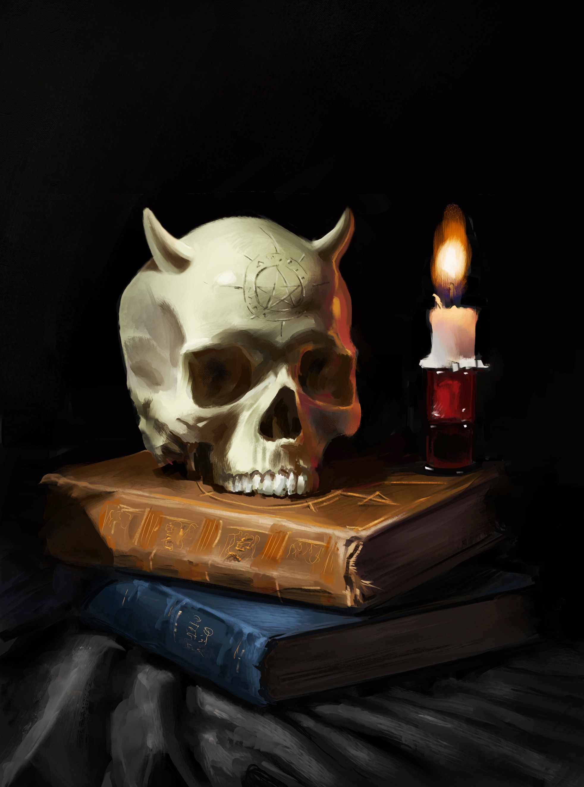 Black Magic Skull par Caro
