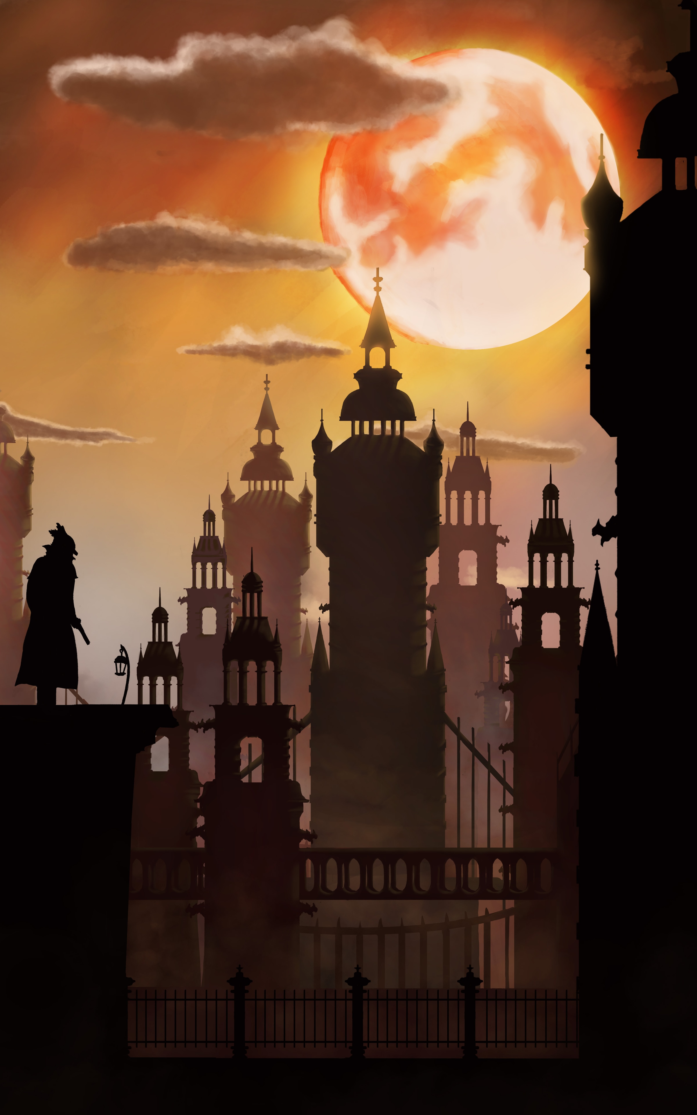 Lune Rouge - Bloodborne par Alban Epiphane