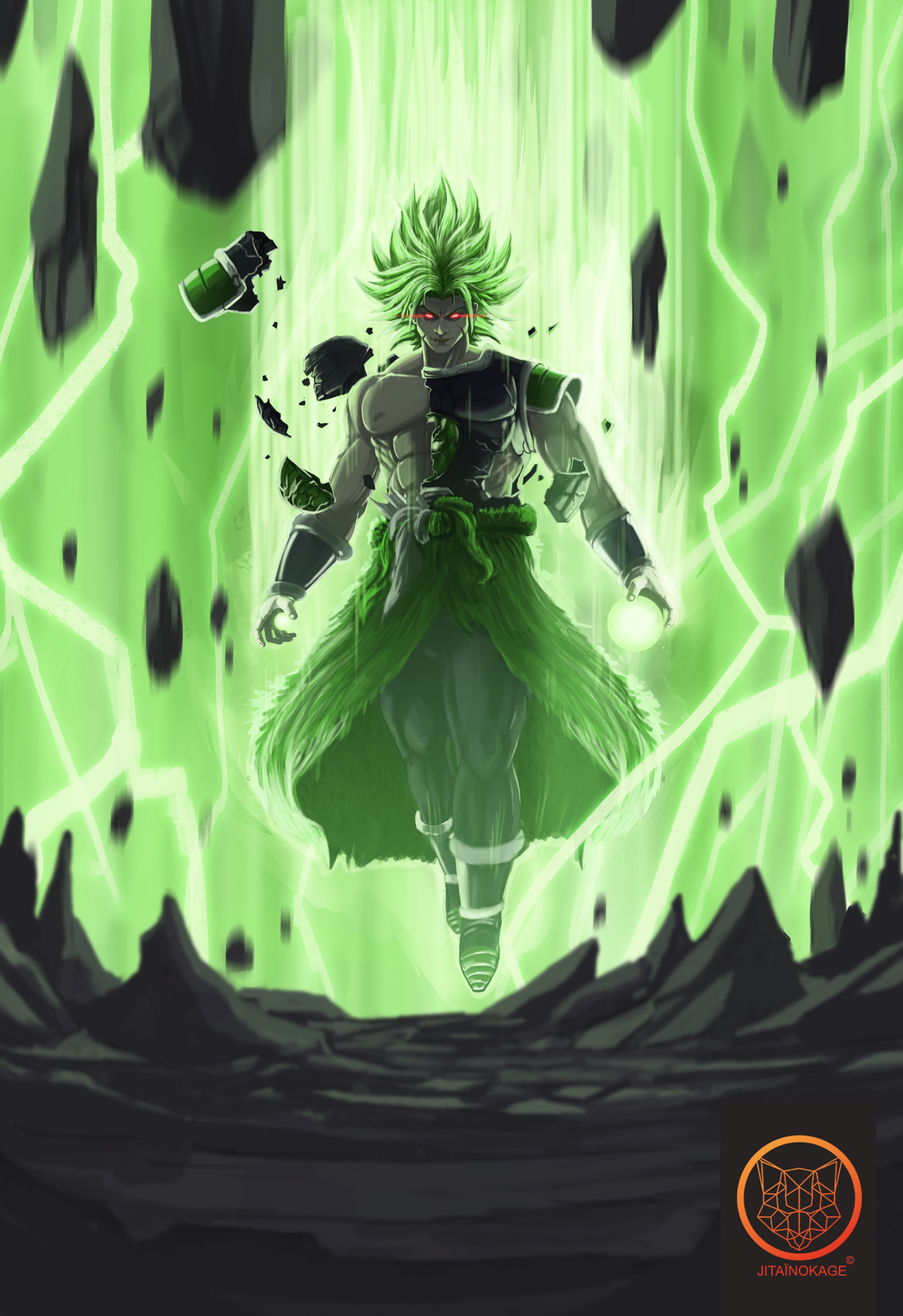 Fanart: Super Saiyan Broly dans mon style. par JitainokageArt