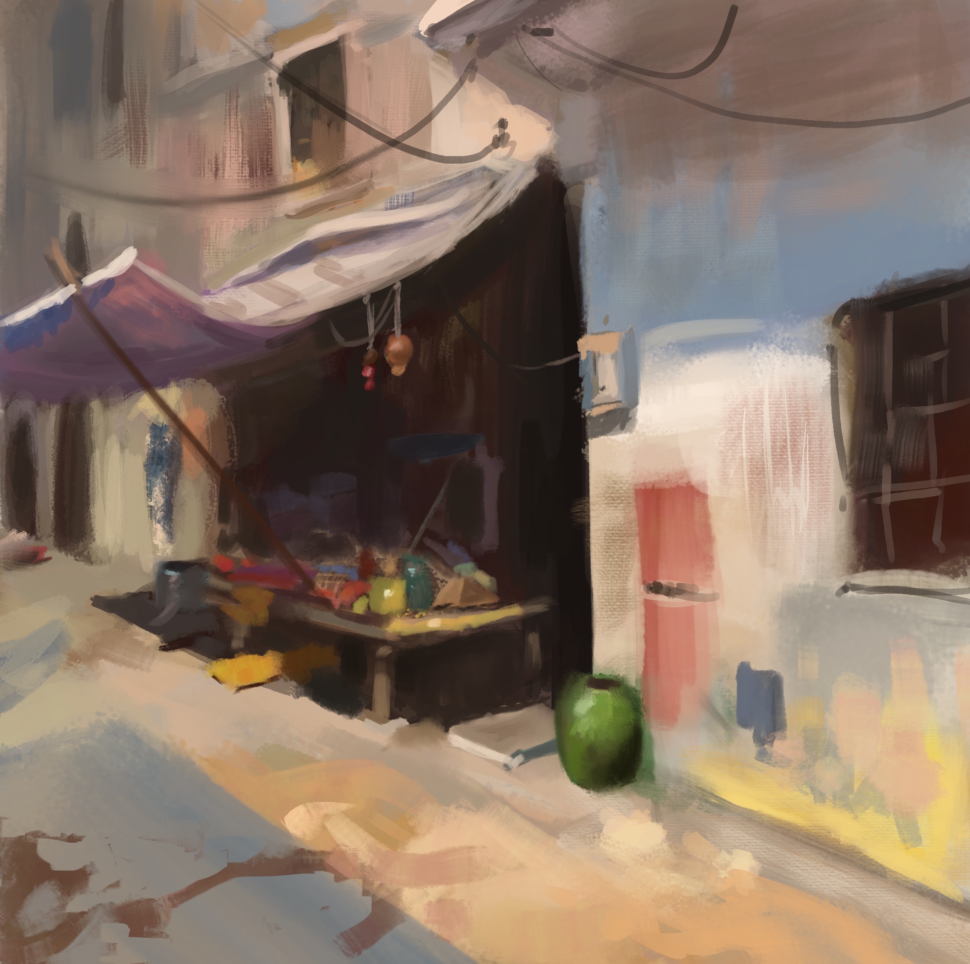 étude d'une peinture de Bryan Mark Taylor par gom