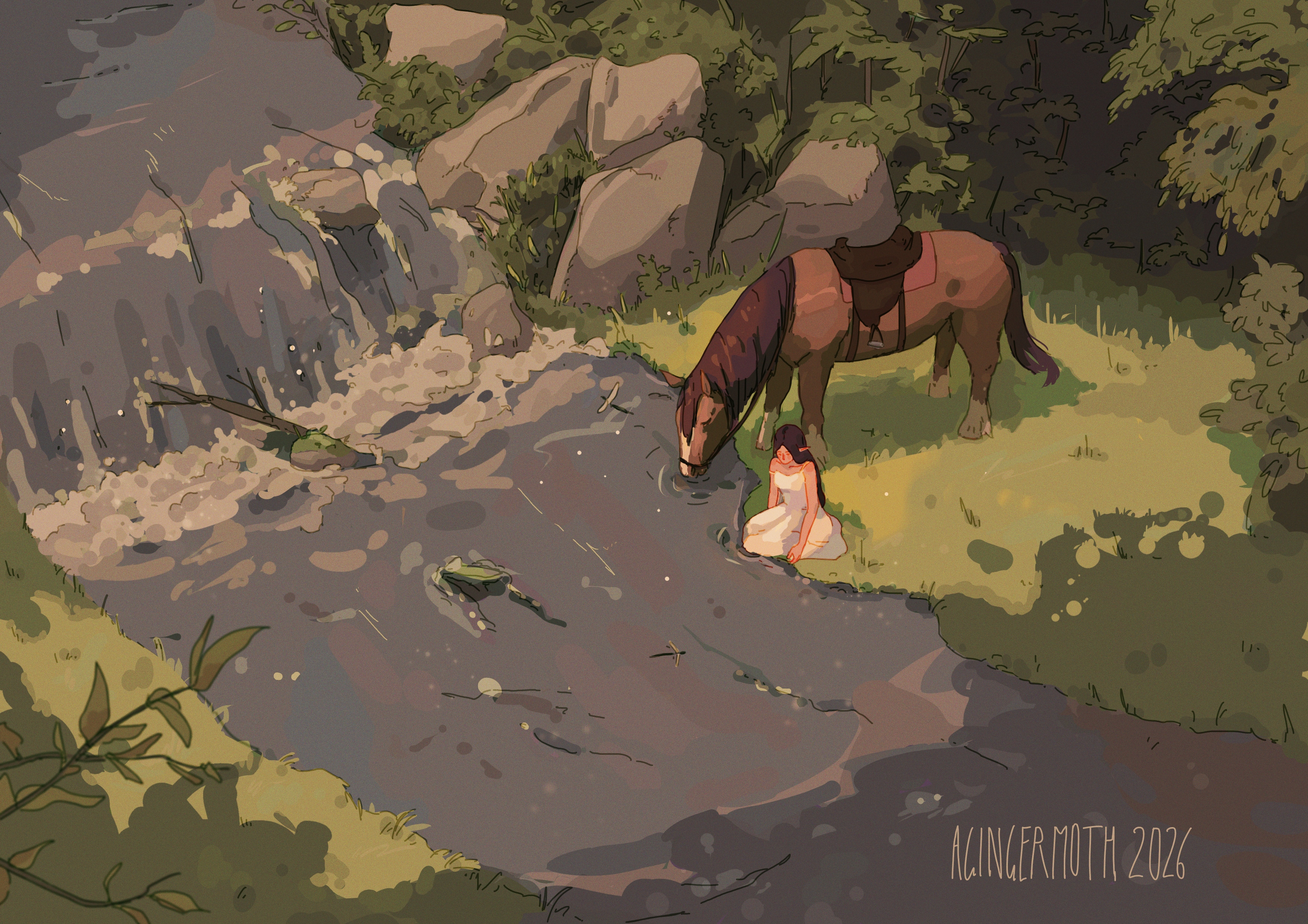 By the stream par agingermoth