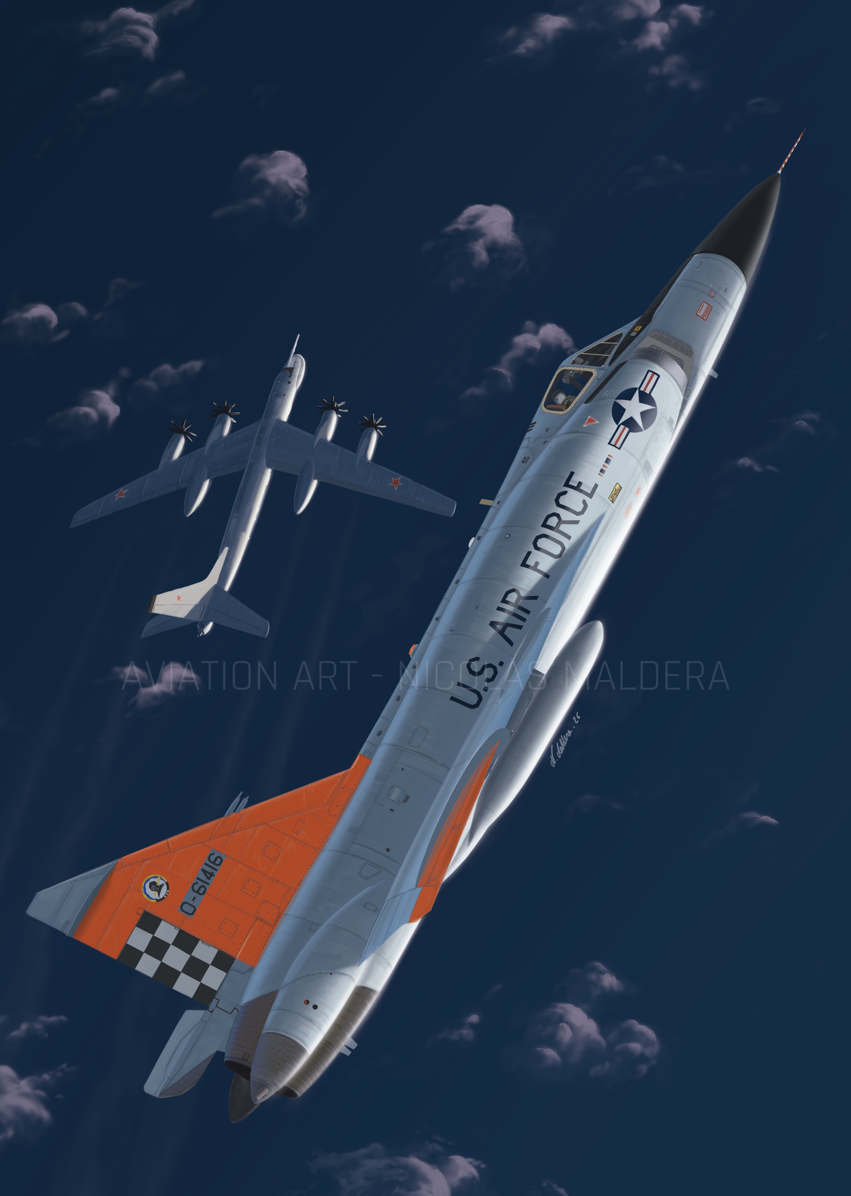 F-102A Delta Dagger - Cagin' the Bear par Nikausse