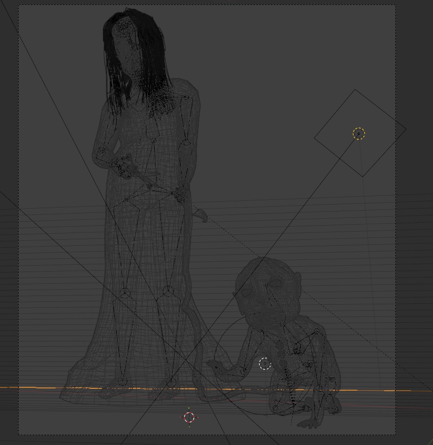 [3D] Femme enceinte dérangeante. par Olympeak