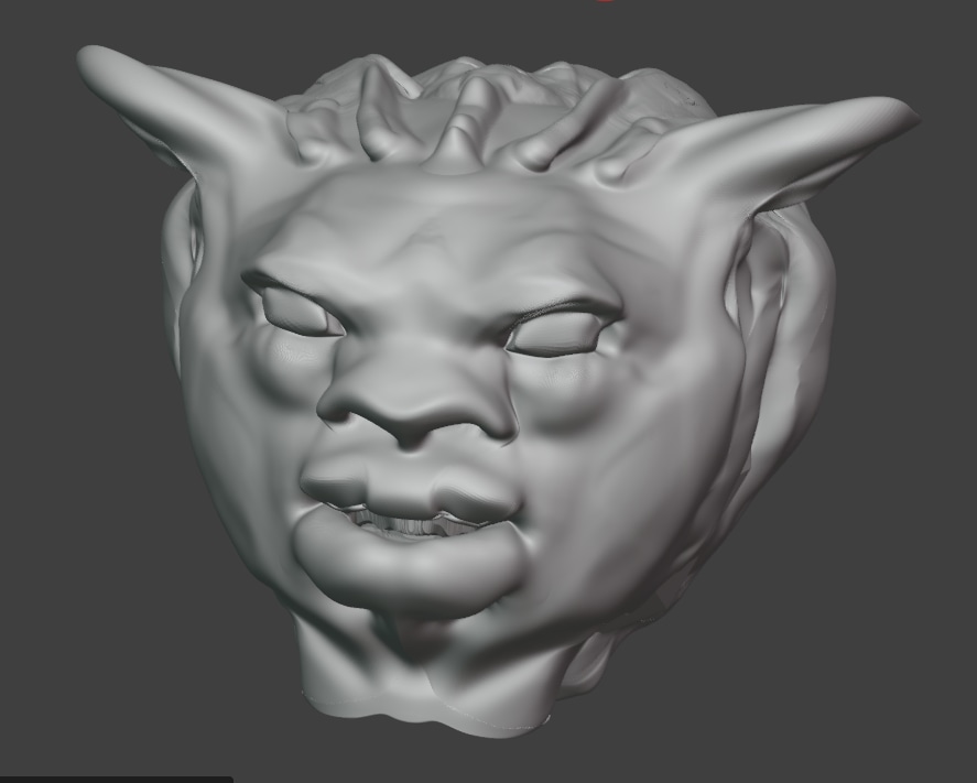 cours blender tête d'alien par isobutanol