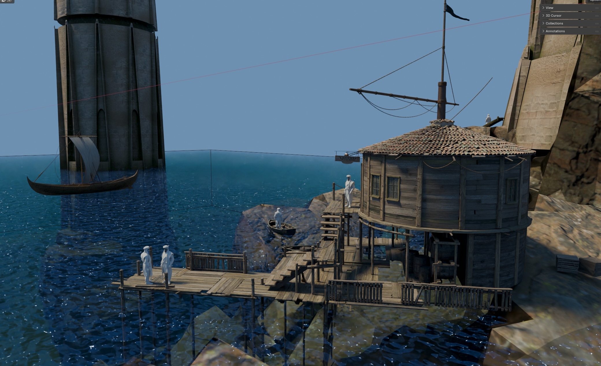 ENVIRO COURS BLENDER - WIP par Baptiste