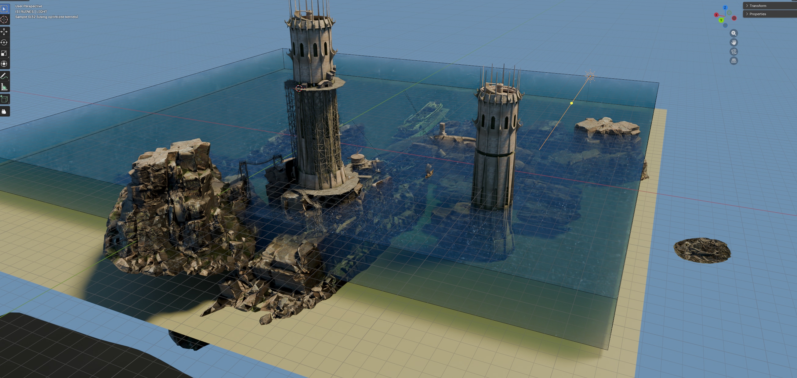 ENVIRO COURS BLENDER - WIP par Baptiste