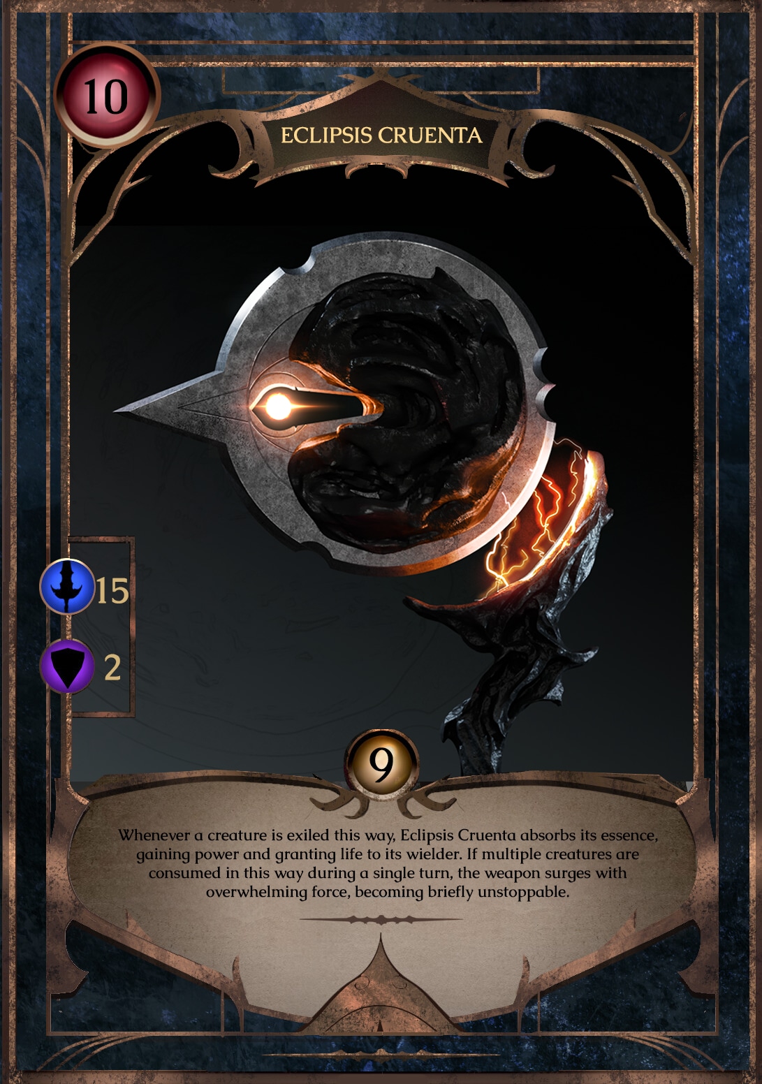 WEAPON DESIGN - ECLIPSIS CRUENTA par David Bourret