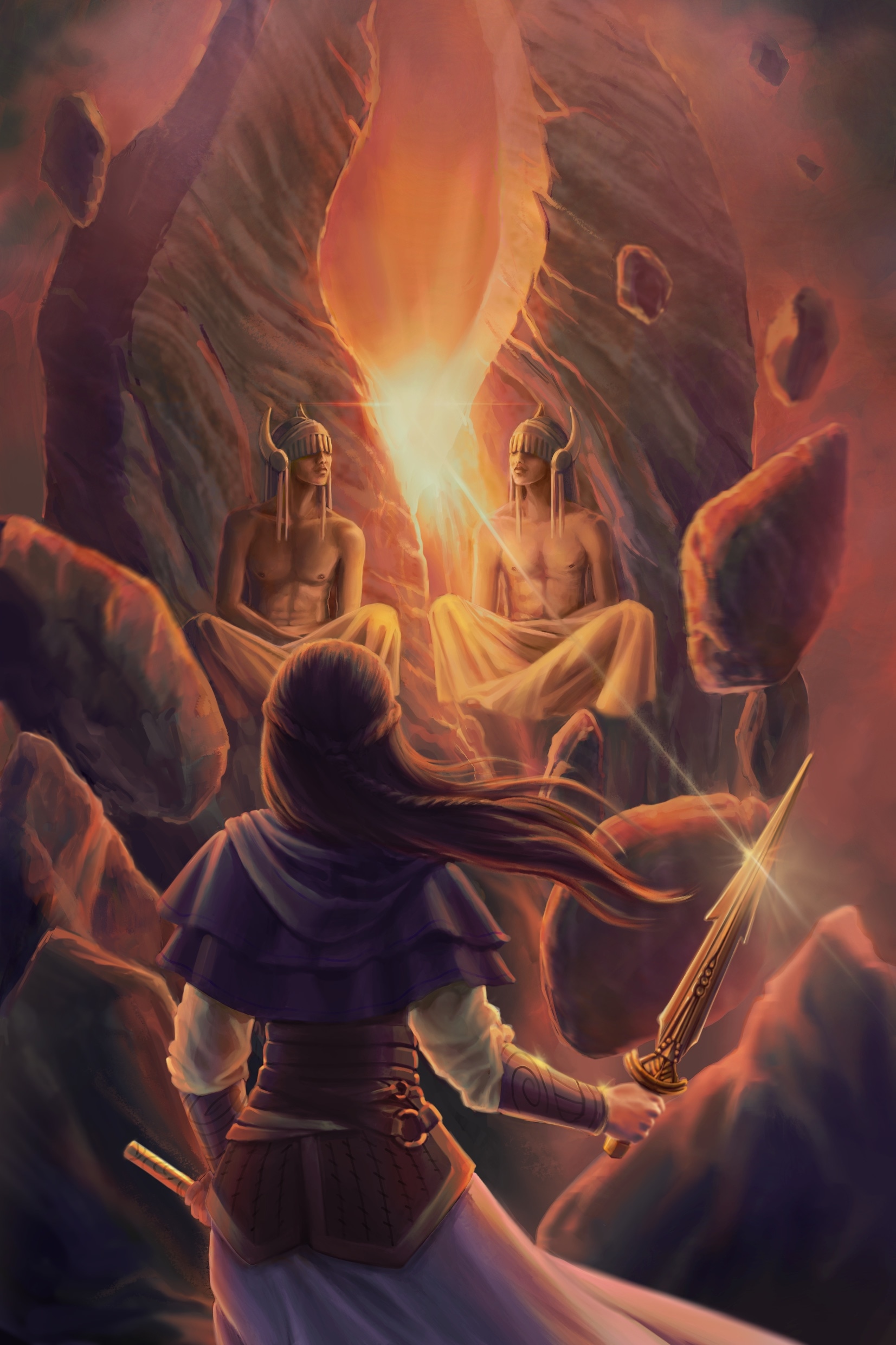 Book Cover Step Challenge " Les jumeaux aveugles de Hanaheim" par Caro