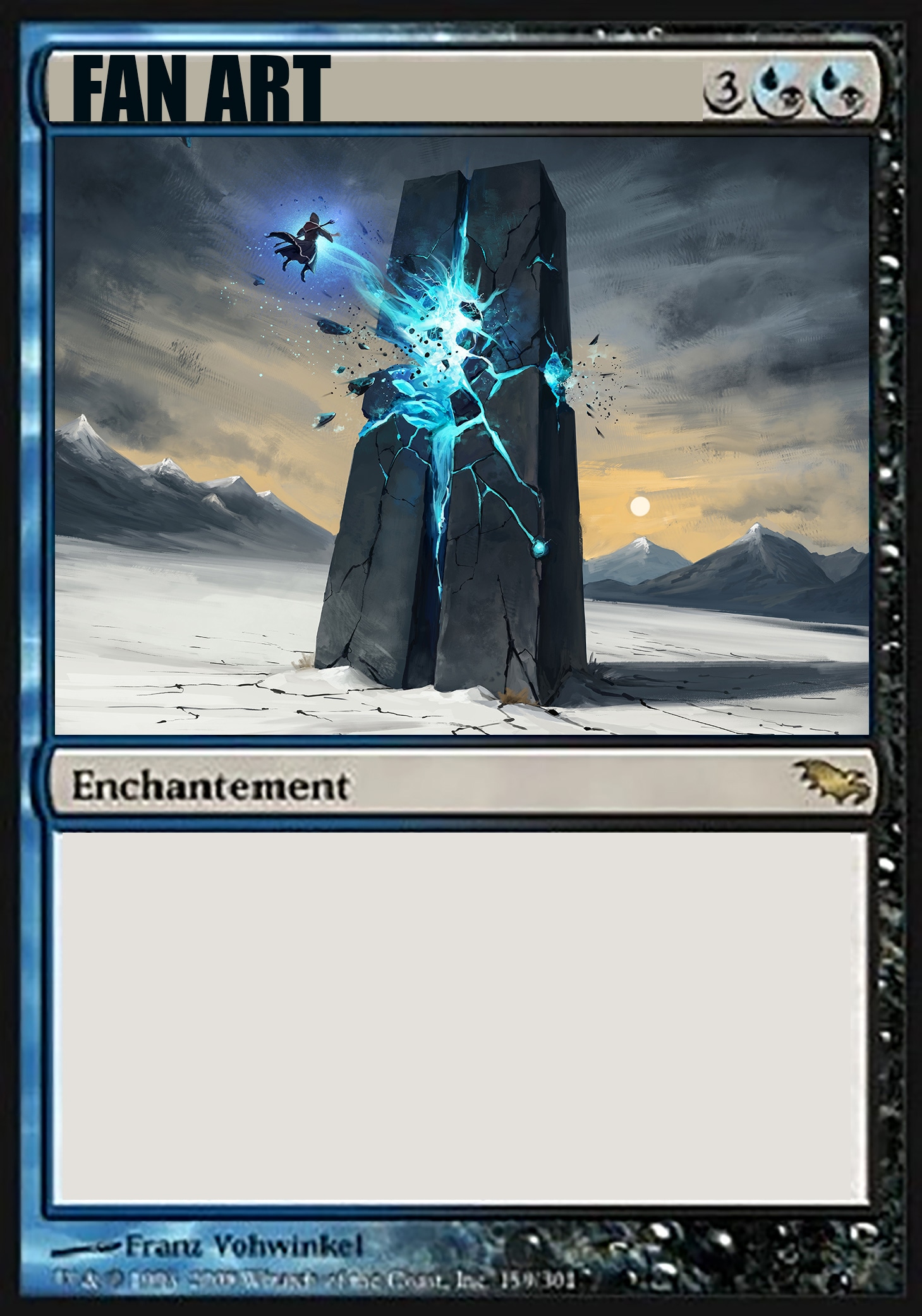 Le monolith (fan art création carte magic) par Moscardino