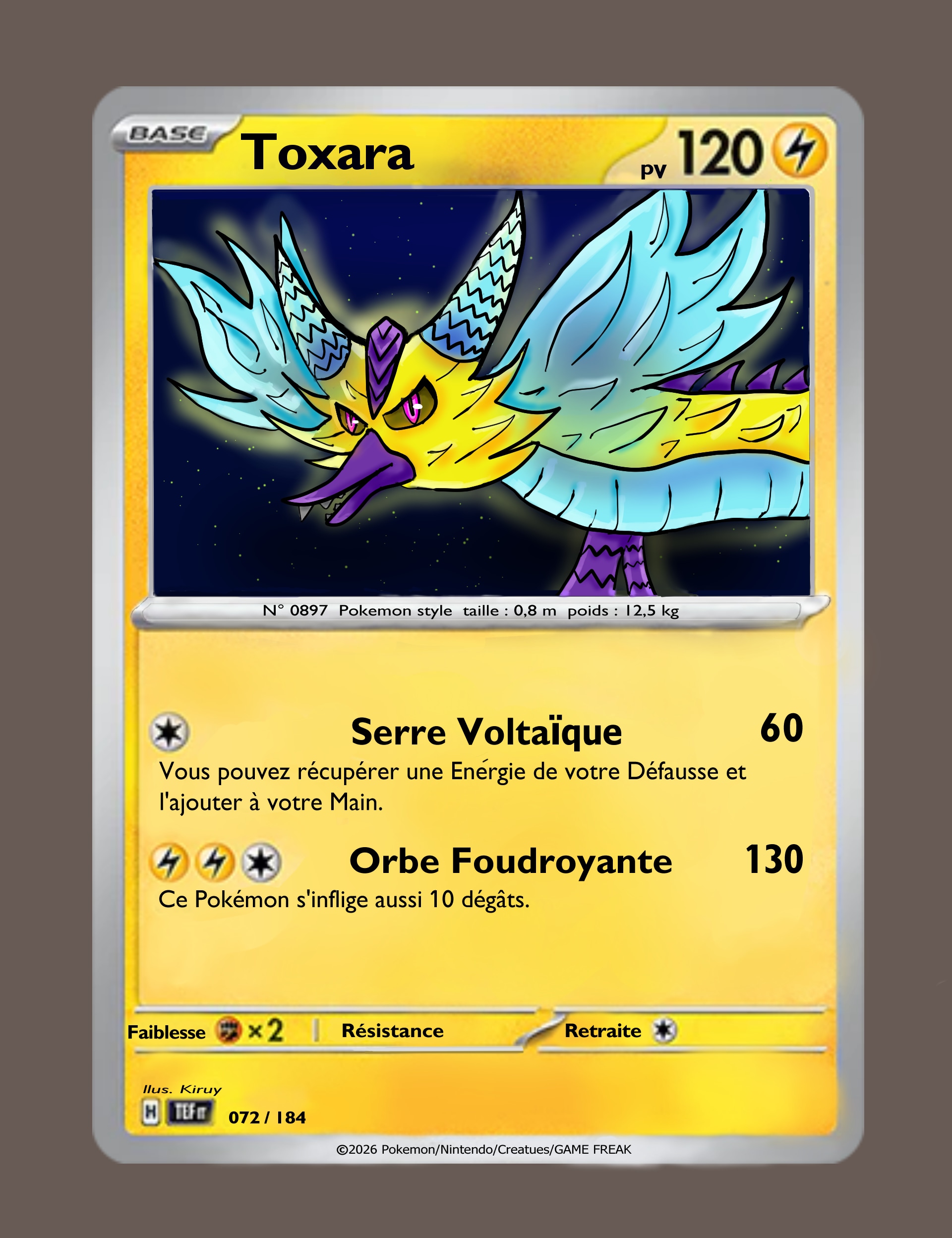 J'ai crée ma propre carte Pokémon✏️ par Sasuke-dali