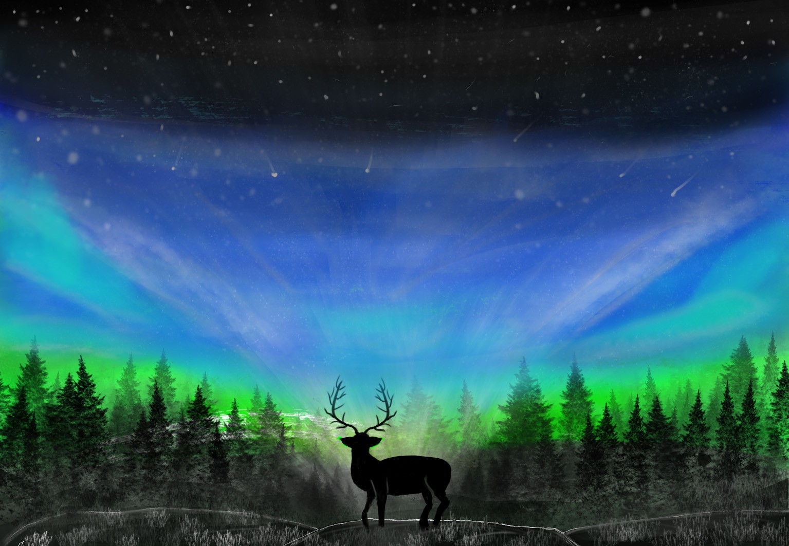 Cerf " boreal " par LeNormand