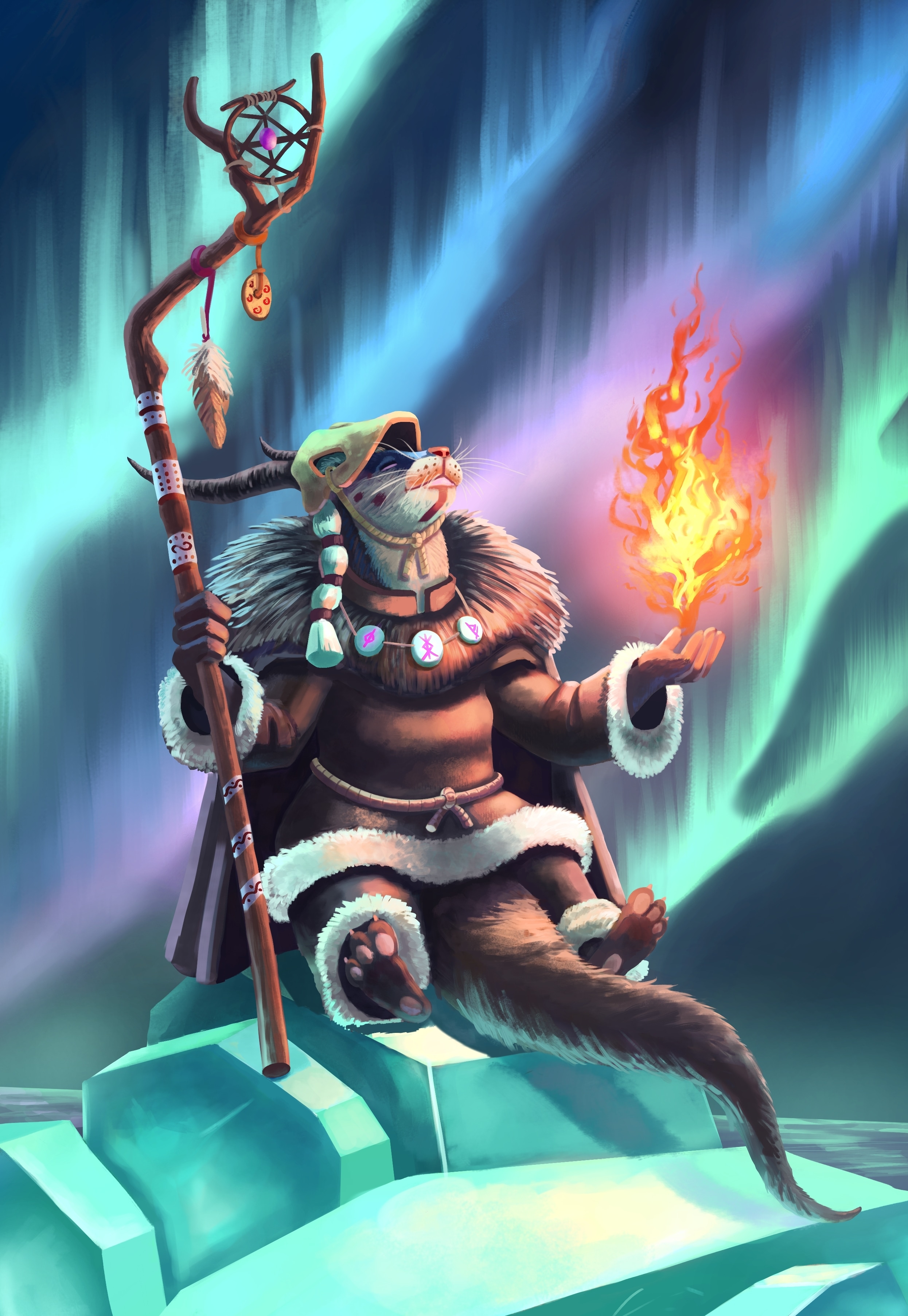 Loutre Chamane par Bren