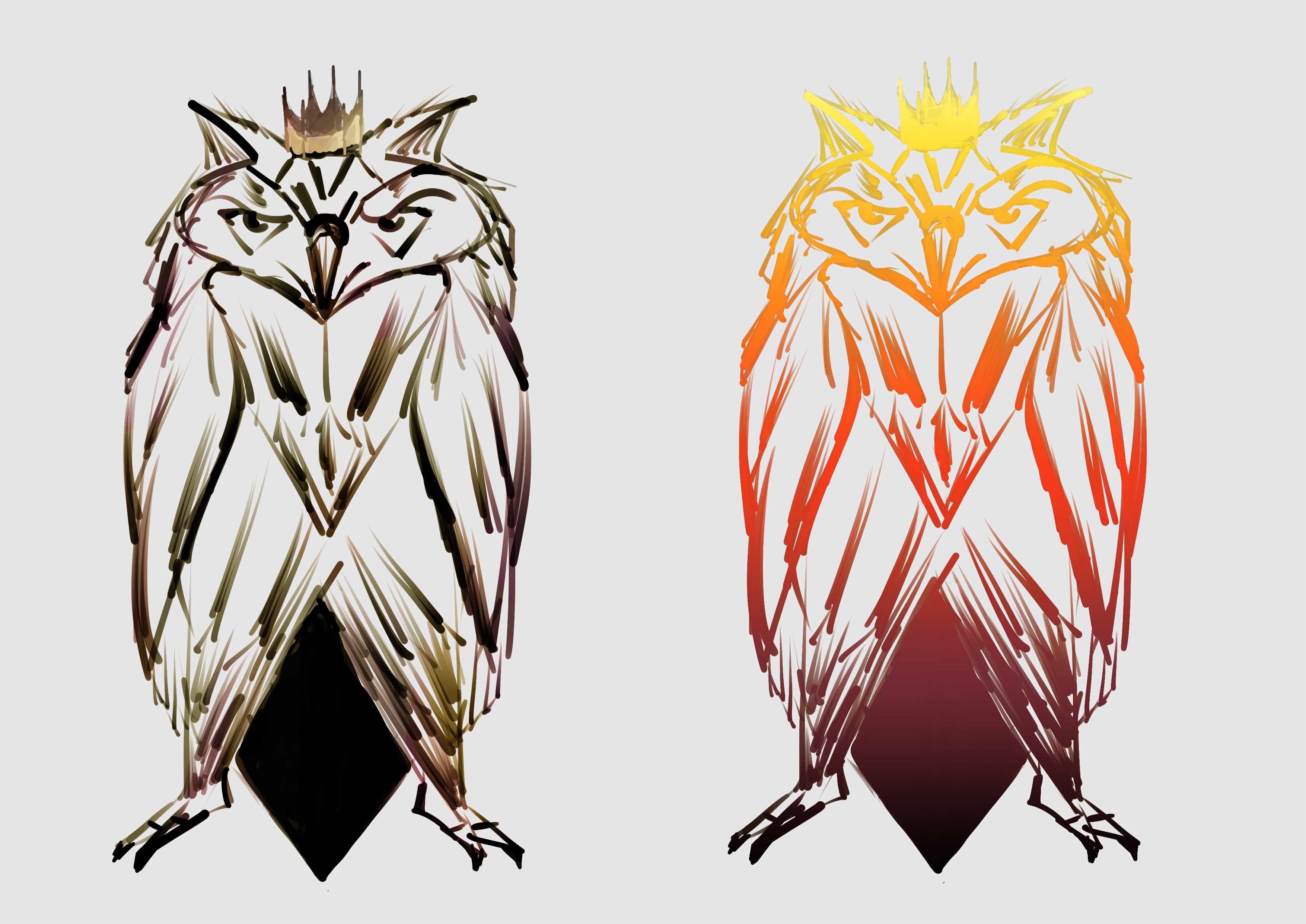 Exo partie 2 Stylisation hibou par D4rk_P3pito