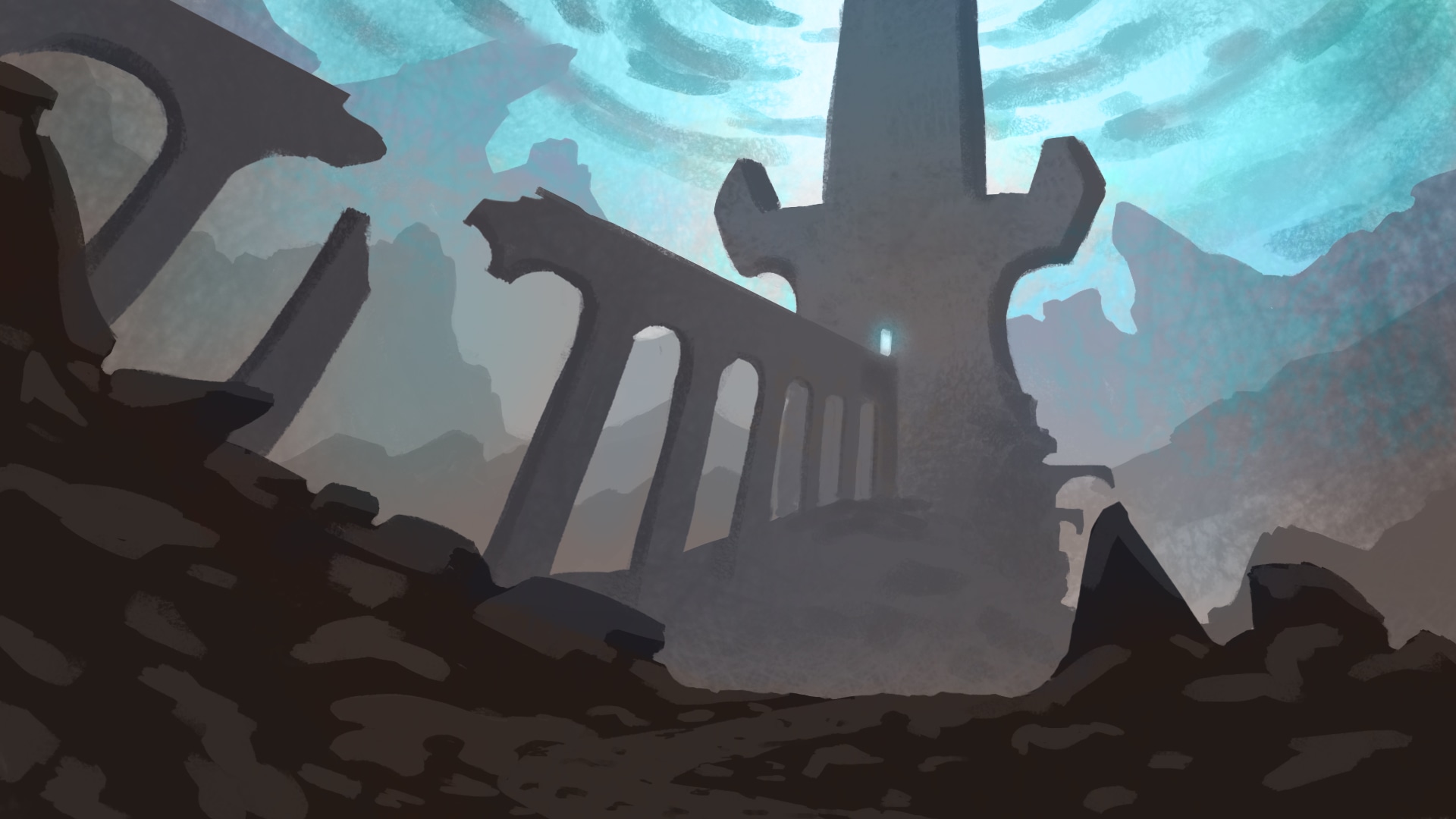 Chapitre 3_ ex 4_paysage de fantaisie par pearlwolker