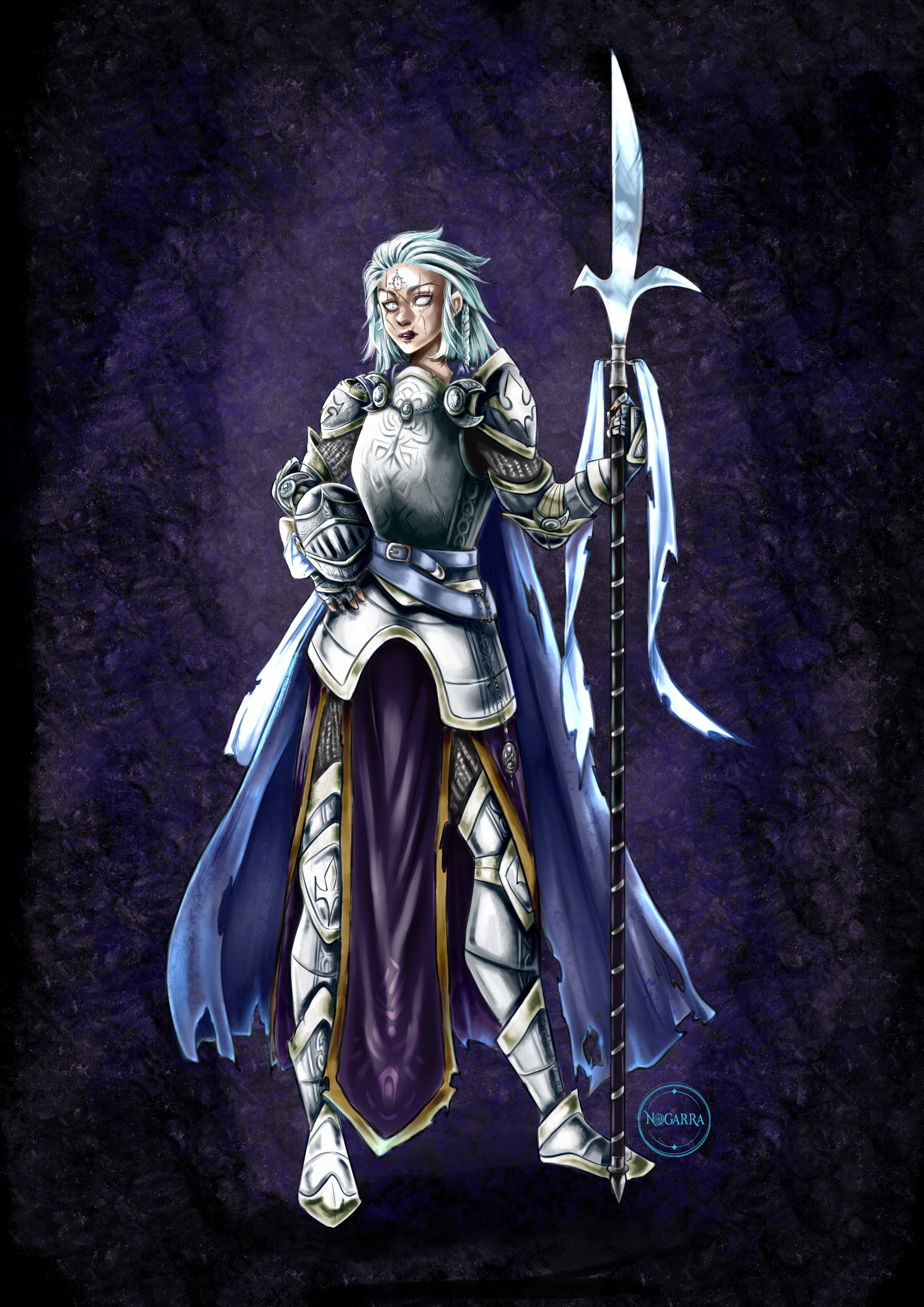 Fantasy woman knight charadesign par nogarra