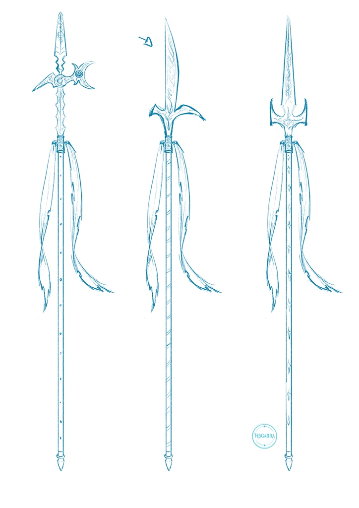 Fantasy woman knight charadesign par nogarra