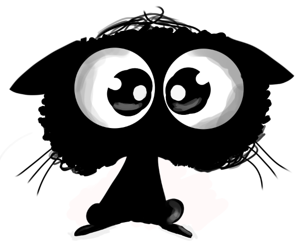 chat noir par Hugohtz