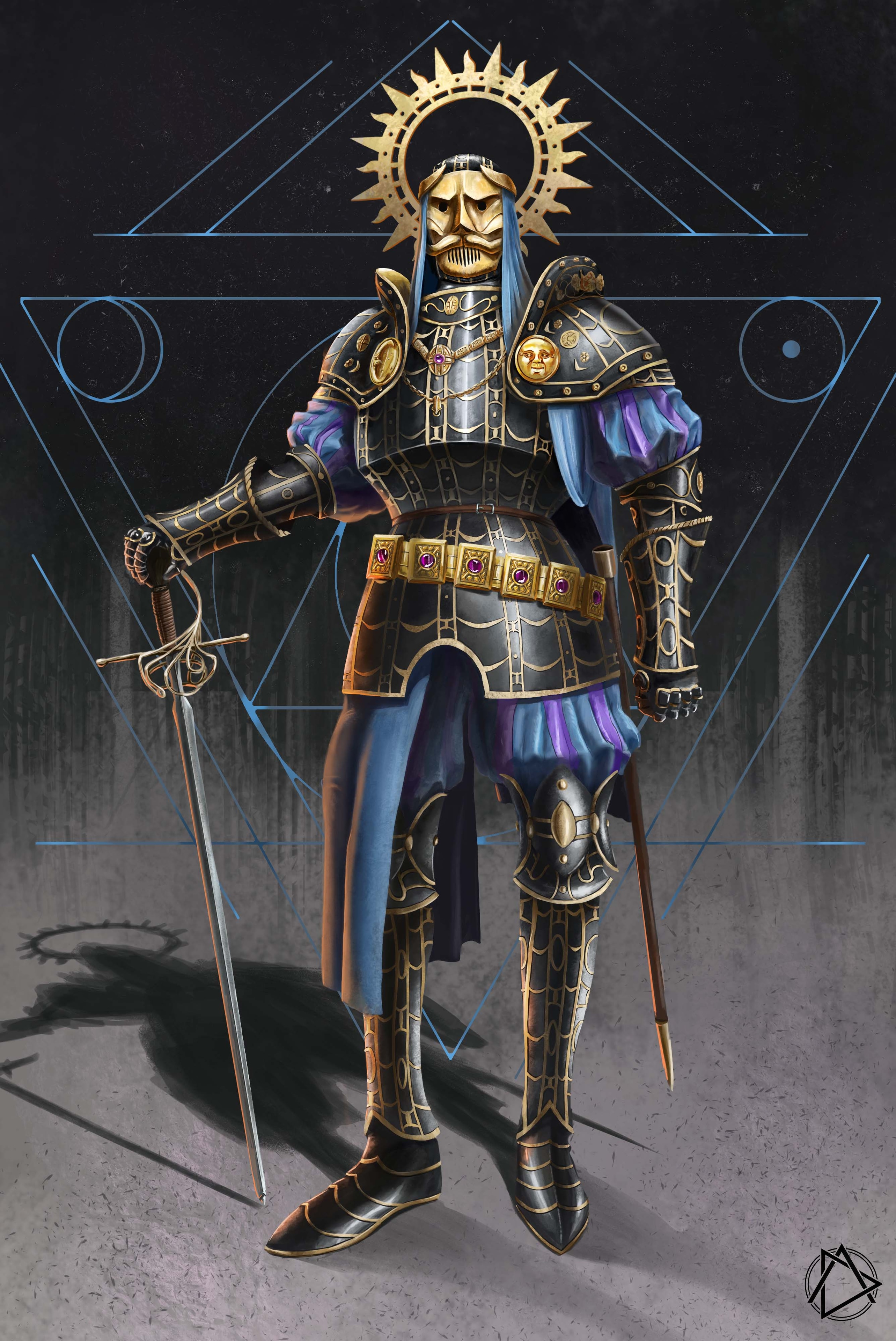 Chevalier du soleil nocturne par AlexSuperDark