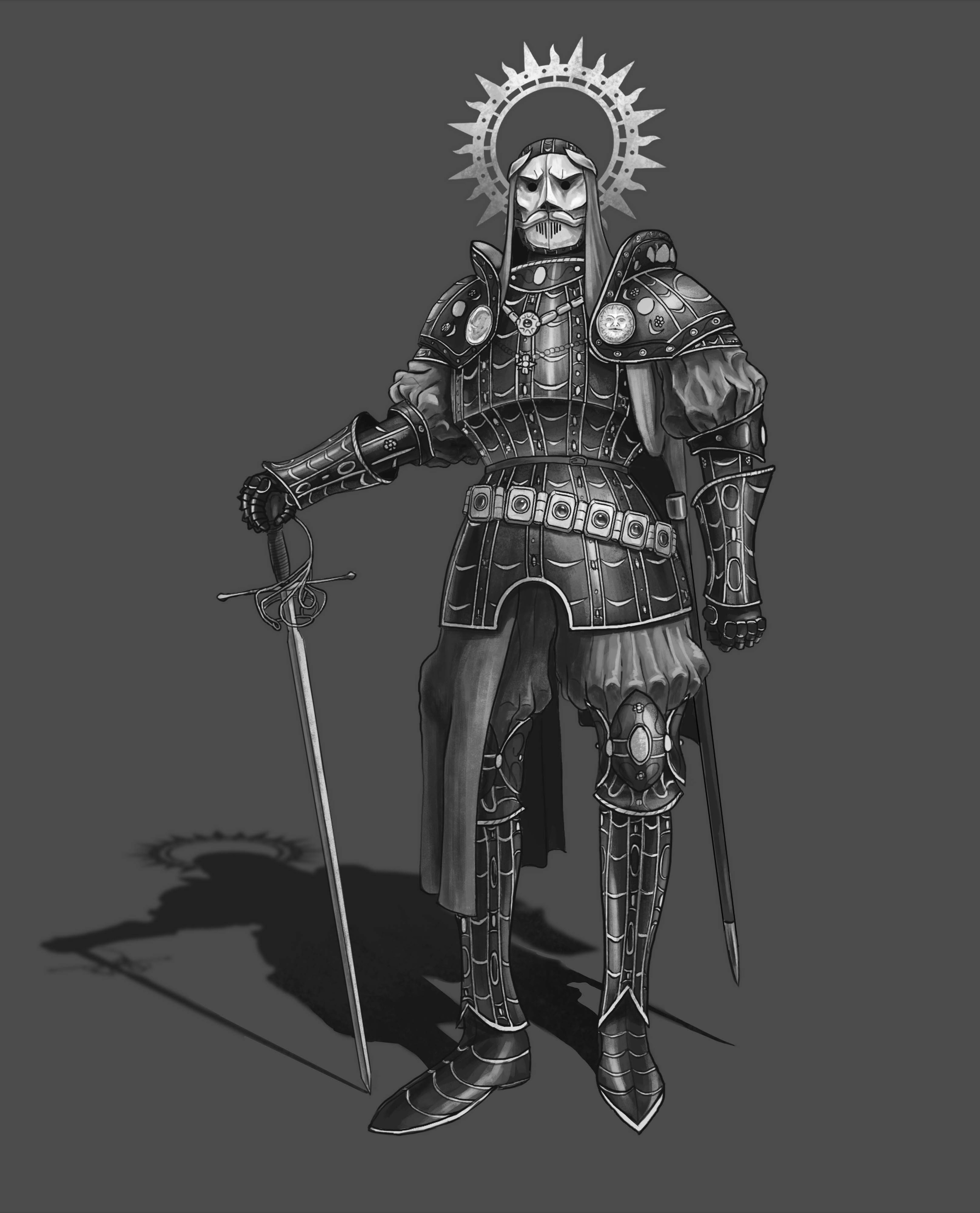 Chevalier du soleil nocturne par AlexSuperDark