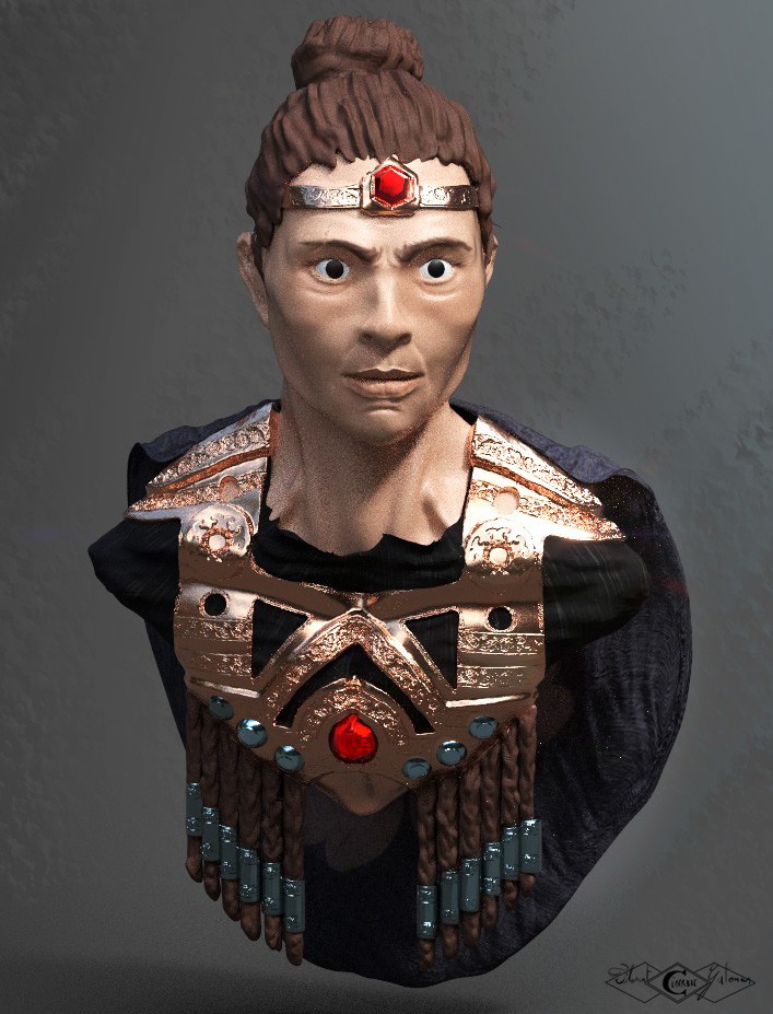 chevalier asiatique jpeg color psd par Cinabre