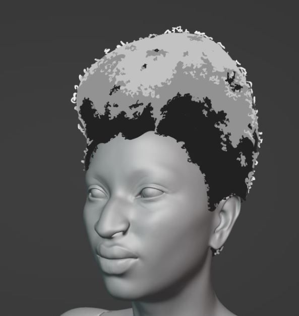 Cheveux - entraînement anatomie par tosh_5