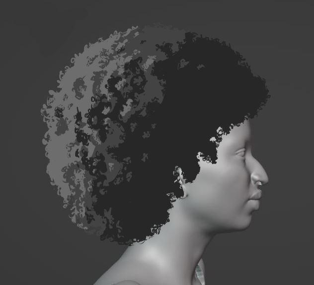 Cheveux - entraînement anatomie par tosh_5