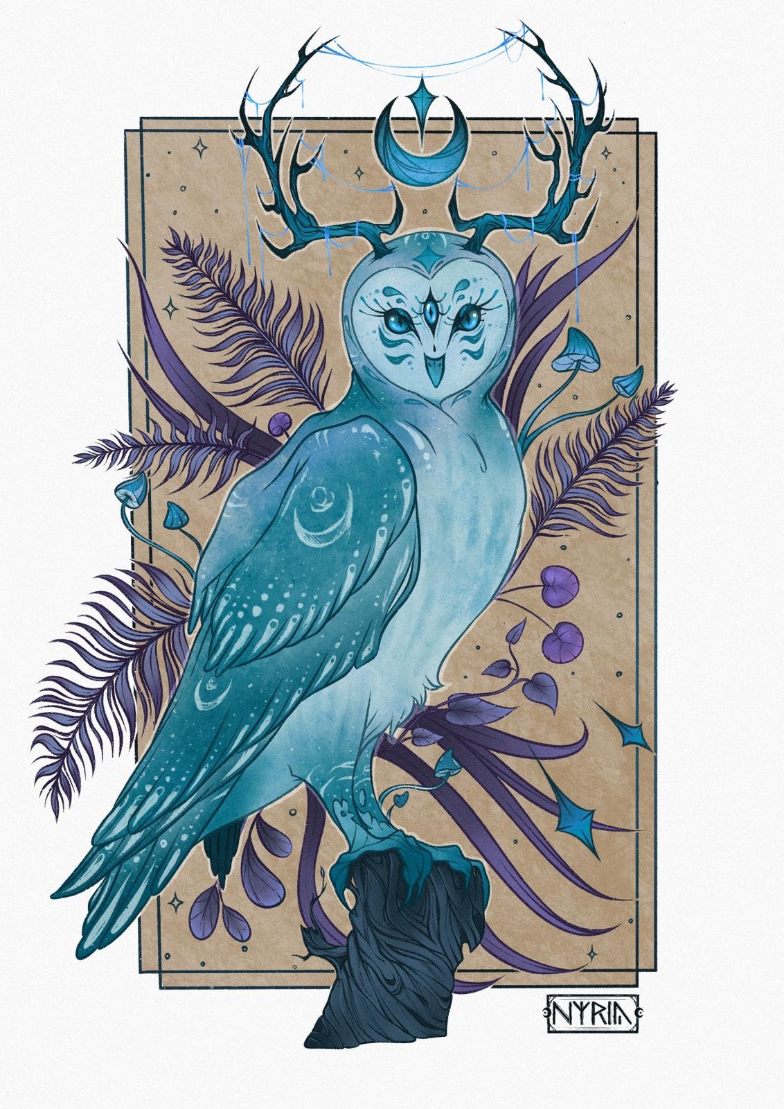 La chouette Mystique par Nyria