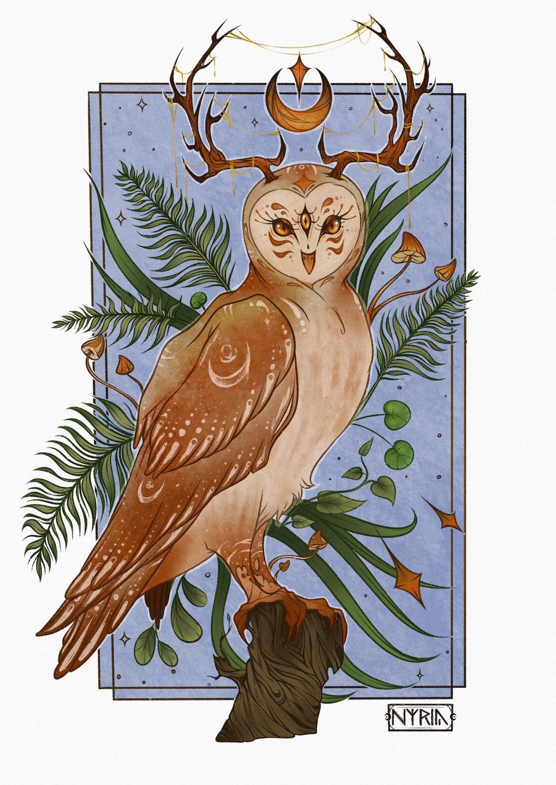 La chouette Mystique par Nyria