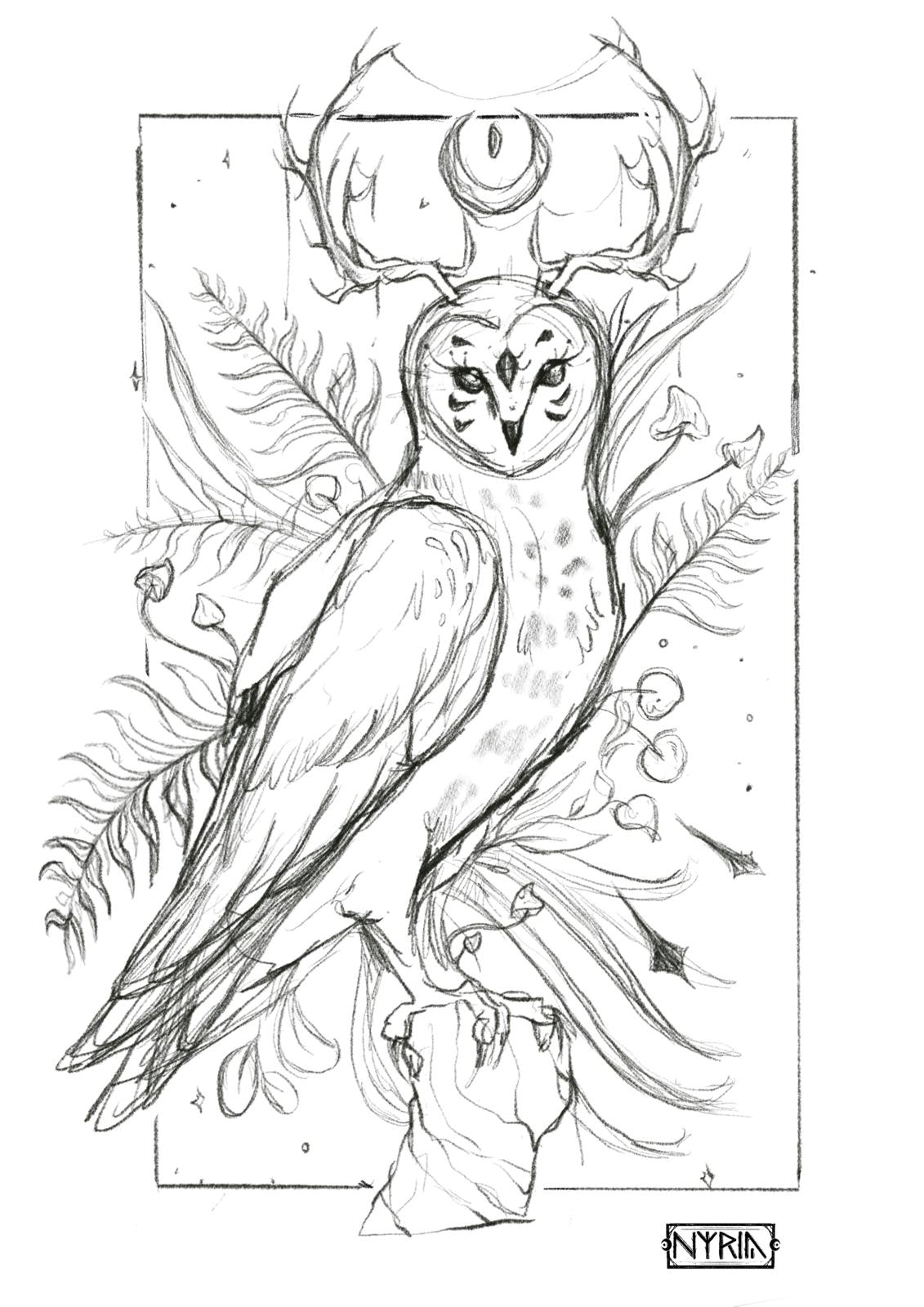 La chouette Mystique par Nyria