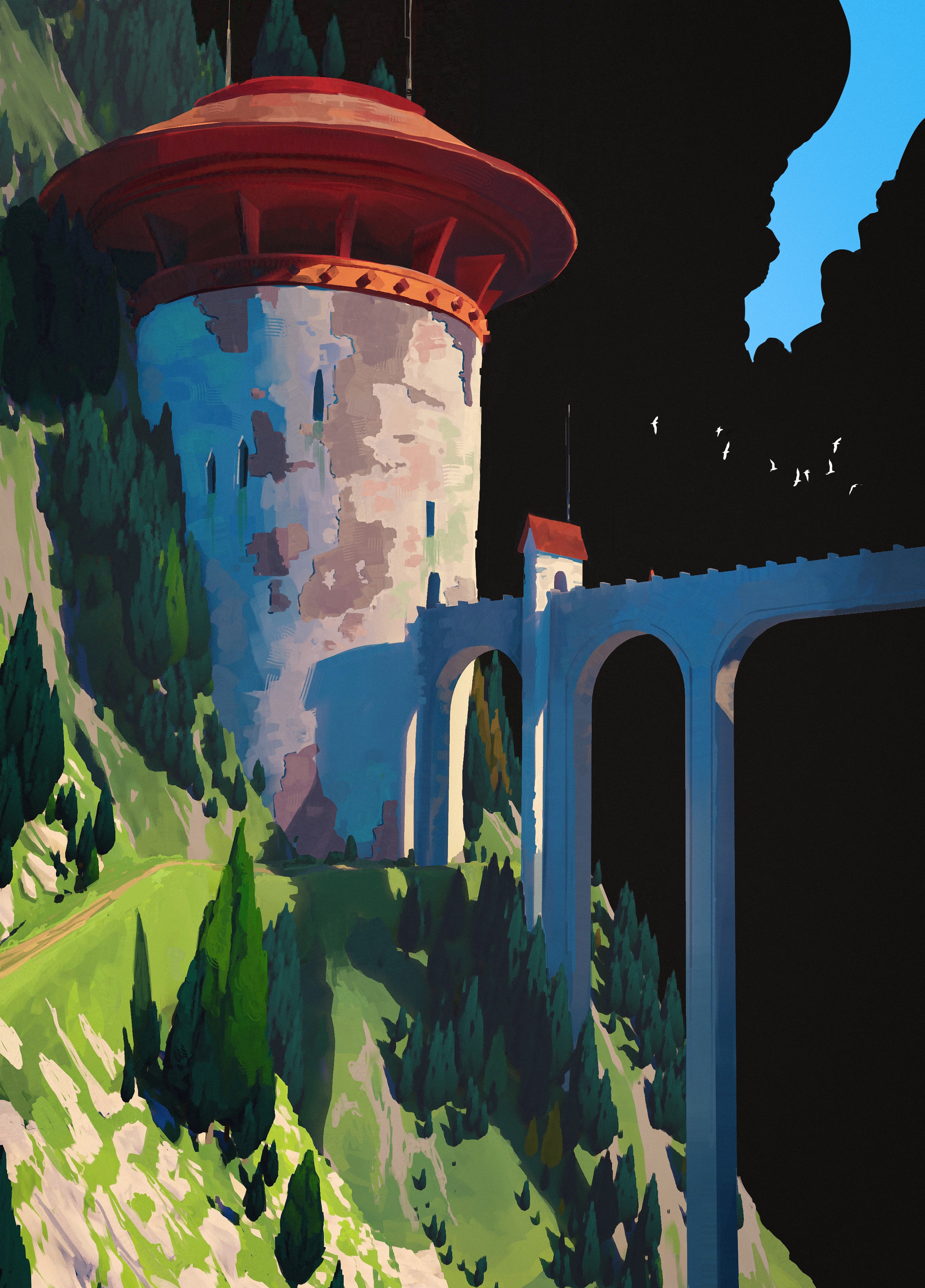 Cliff tower par YAMO