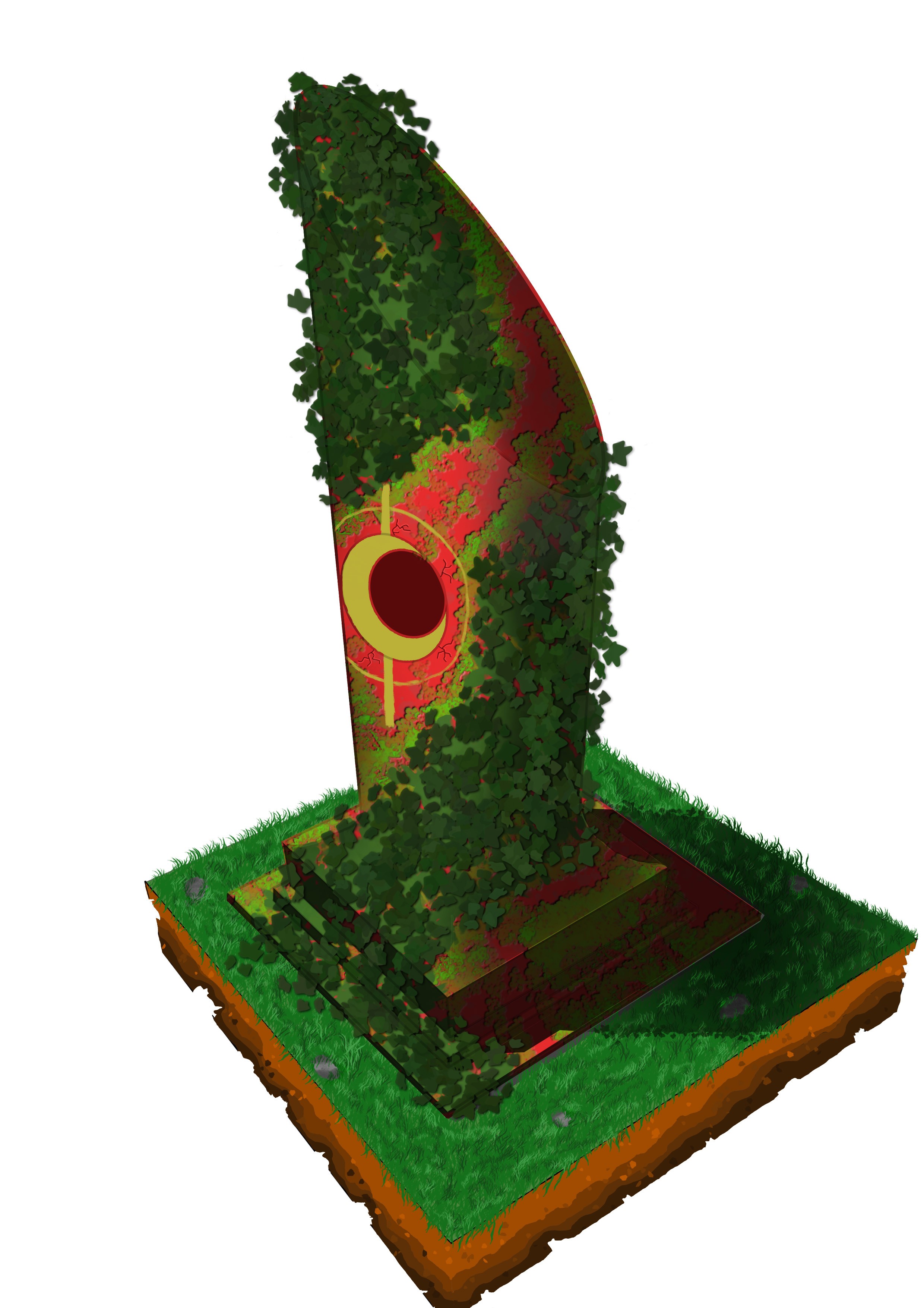 Colonne rouge Photoshop par walter_pizzichi