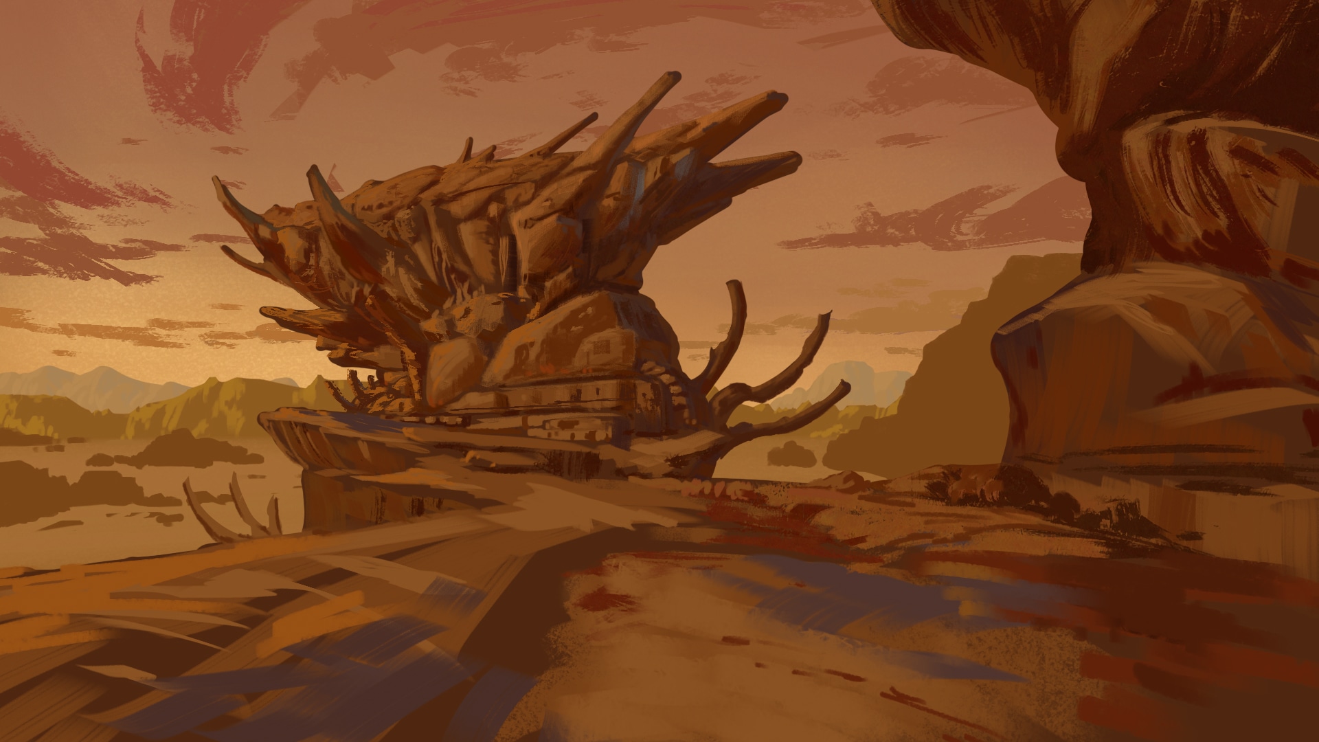 Environnement Alien par adrienG